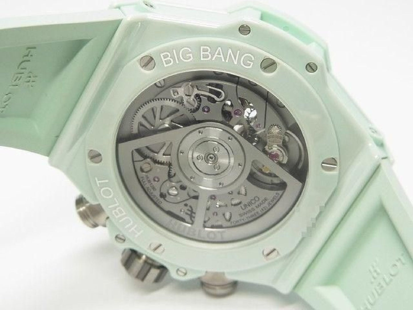 HUBLOT Big bang Unico mint-green ceramic 42 MM 441.GS.5221.RX Mens 191858546 hannari-shop