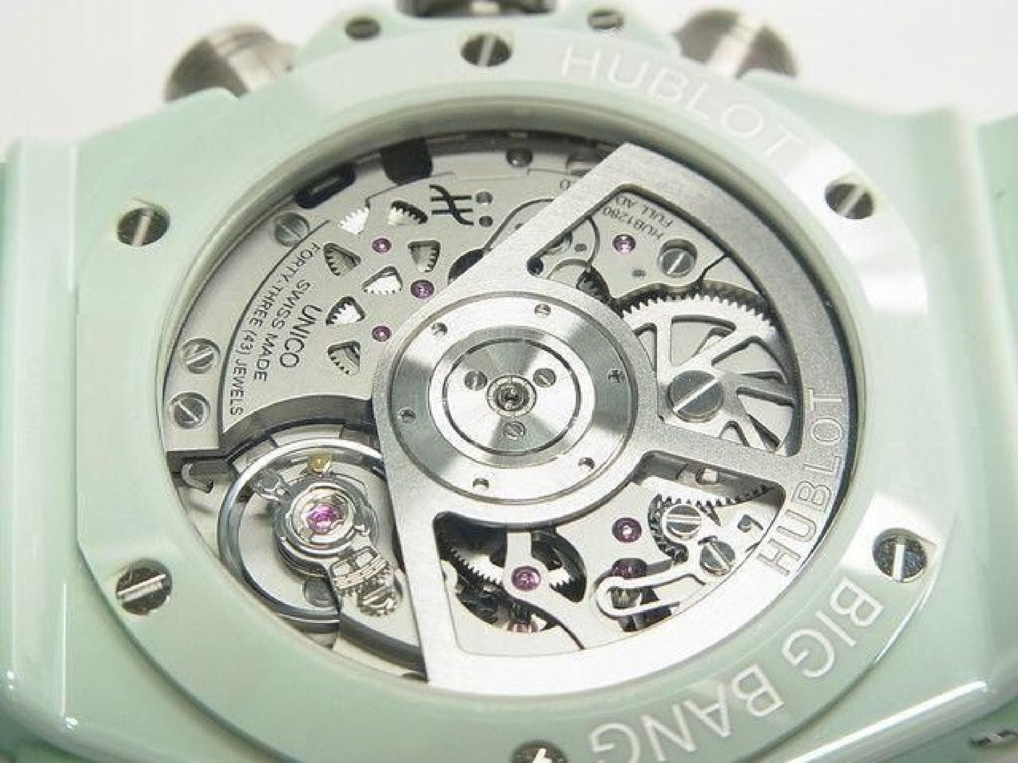 HUBLOT Big bang Unico mint-green ceramic 42 MM 441.GS.5221.RX Mens 191858546 hannari-shop