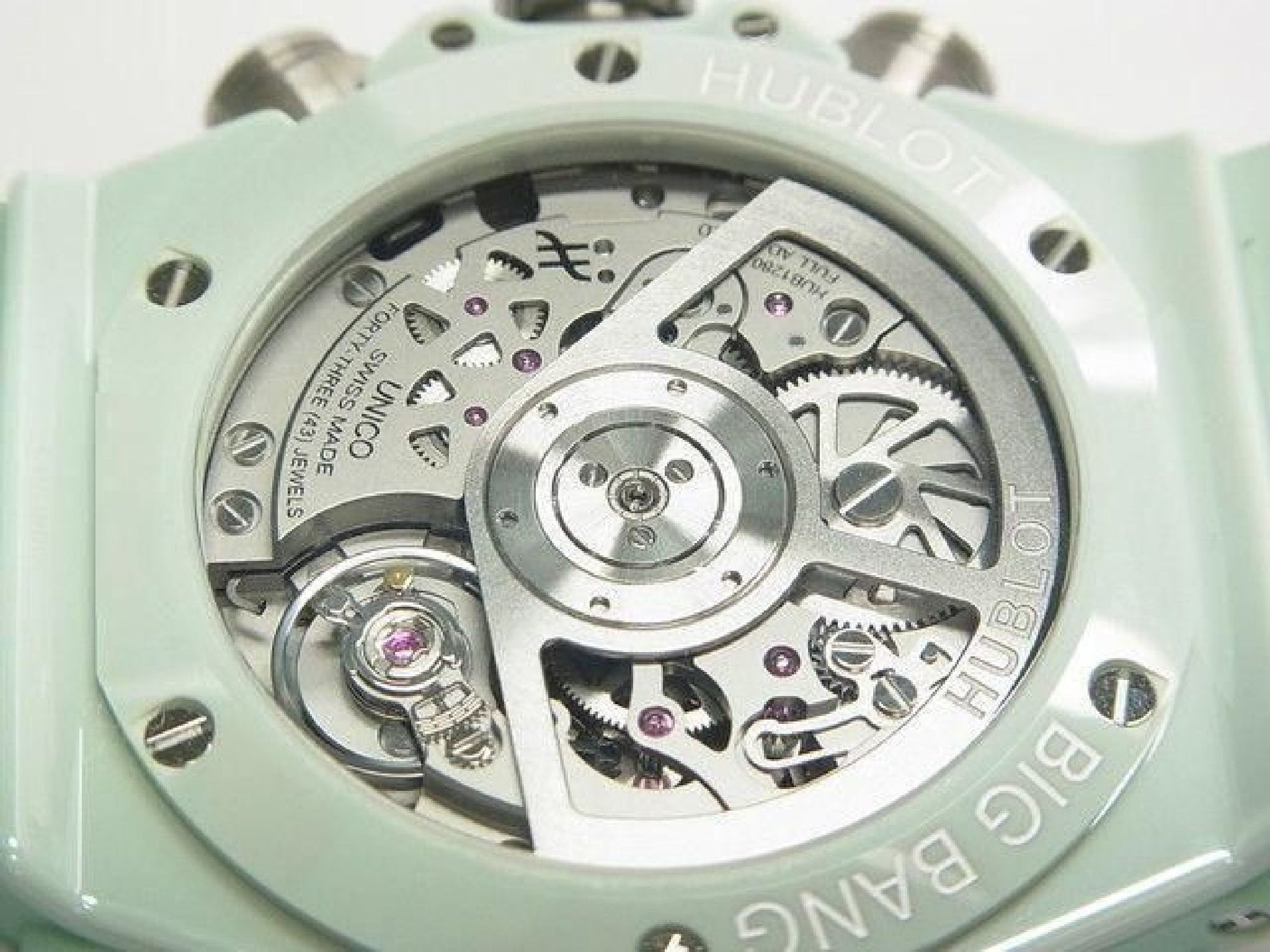 HUBLOT Big bang Unico mint-green ceramic 42 MM 441.GS.5221.RX Mens 191858546 hannari-shop