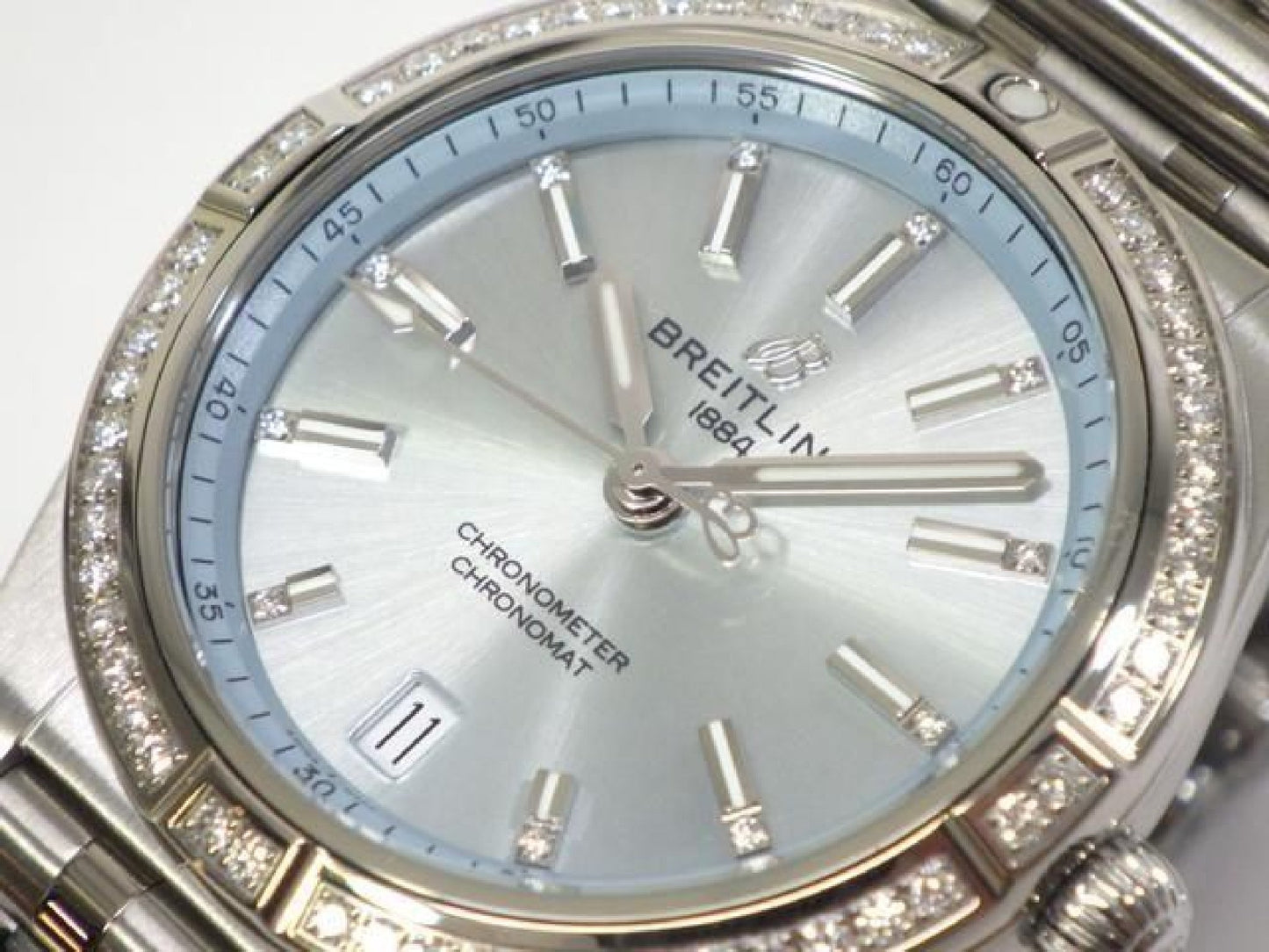 BREITLING Chrono Mat Automatic 36 Ice blue Dial G10380591C1G1 Mens 192398303 hannari-shop
