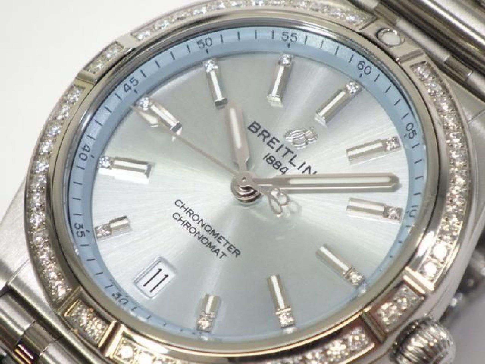 BREITLING Chrono Mat Automatic 36 Ice blue Dial G10380591C1G1 Mens 192398303 hannari-shop