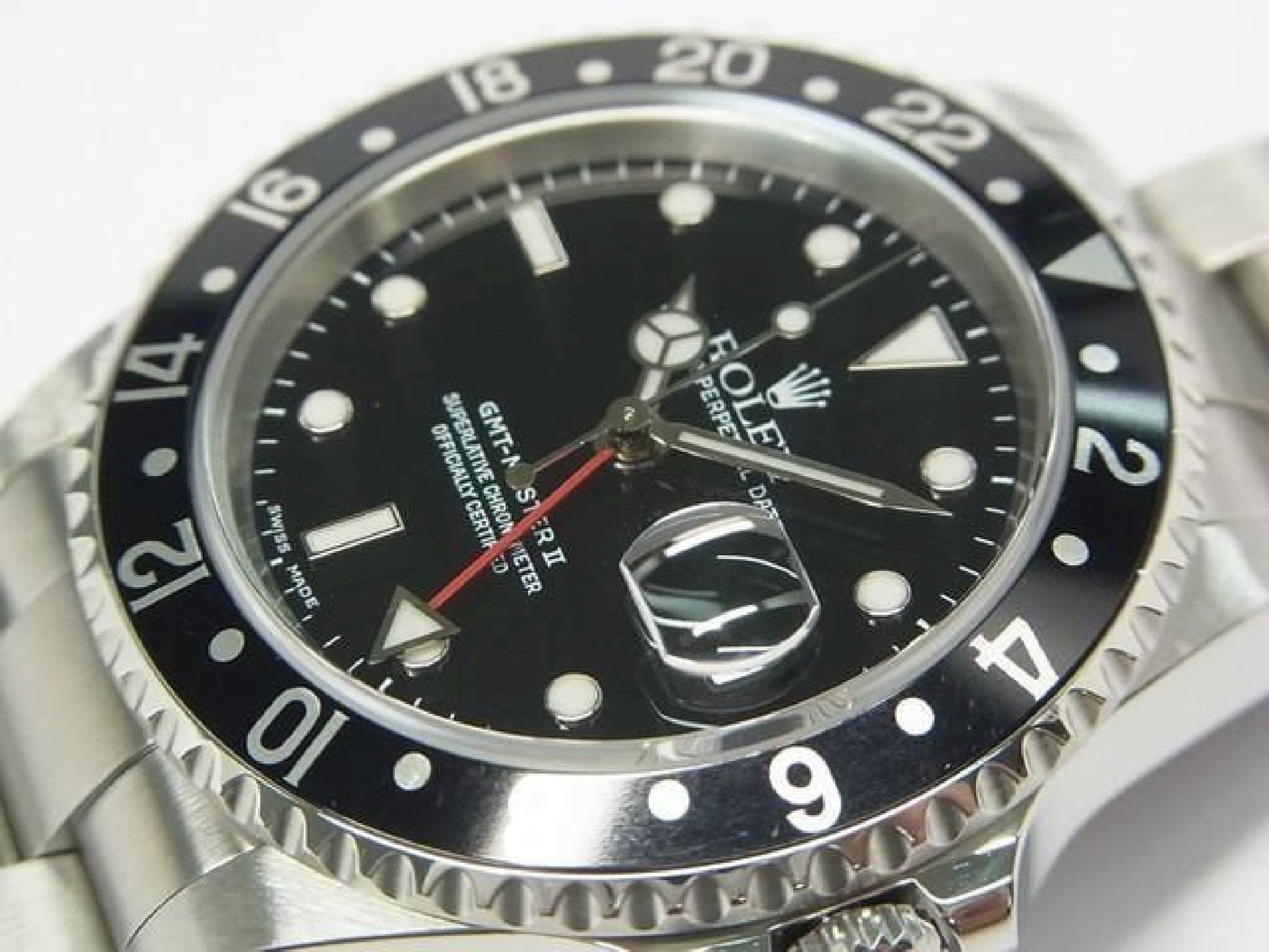 ROLEX GMT MasterII black bezel 16710 P series Mens 192410766 hannari-shop
