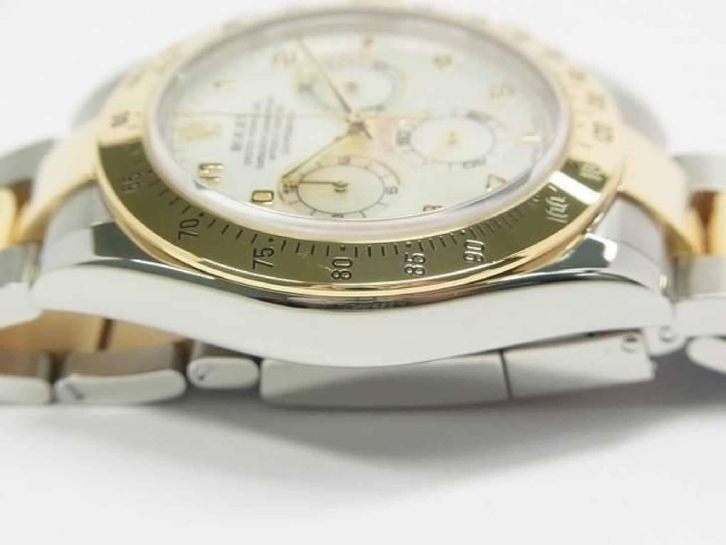 ROLEX Daytona SS xYG combination white Shell 116523 Y series Mens 192416387 hannari-shop
