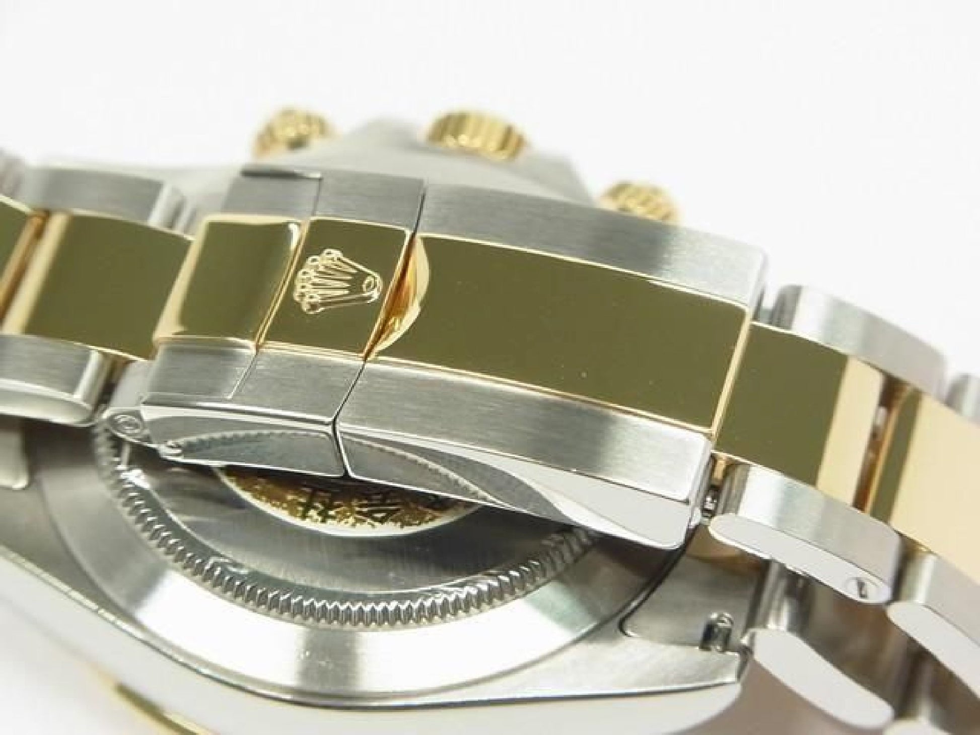ROLEX Daytona SS xYG combination white Shell 116523 Y series Mens 192416387 hannari-shop