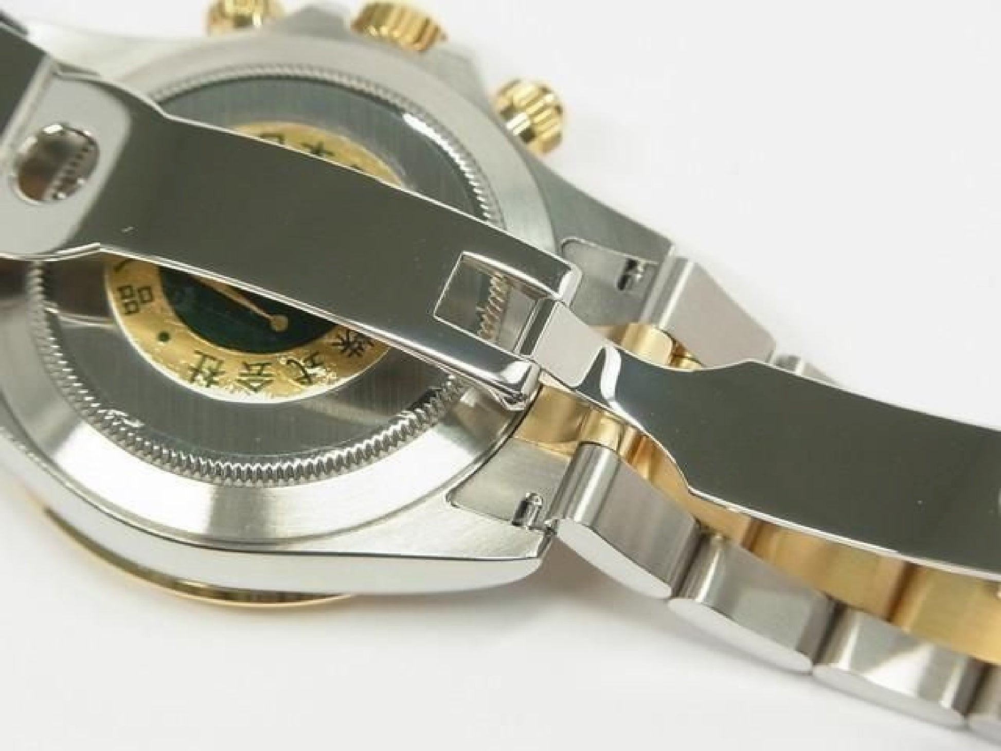 ROLEX Daytona SS xYG combination white Shell 116523 Y series Mens 192416387 hannari-shop