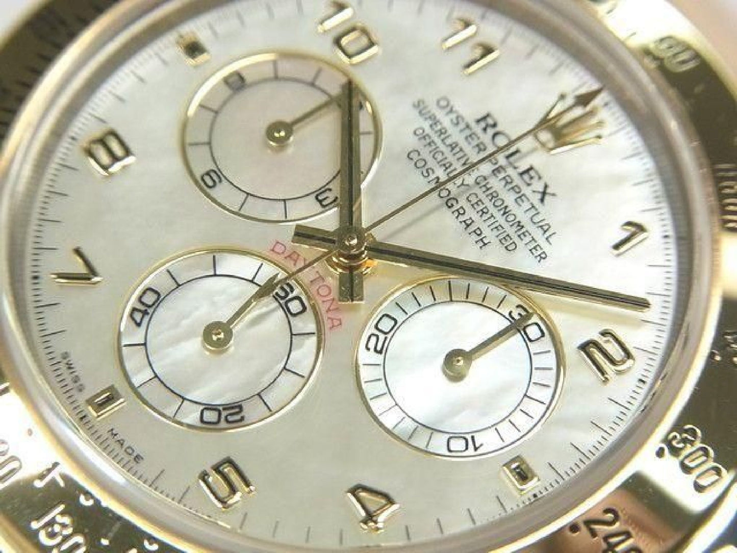 ROLEX Daytona SS xYG combination white Shell 116523 Y series Mens 192416387 hannari-shop