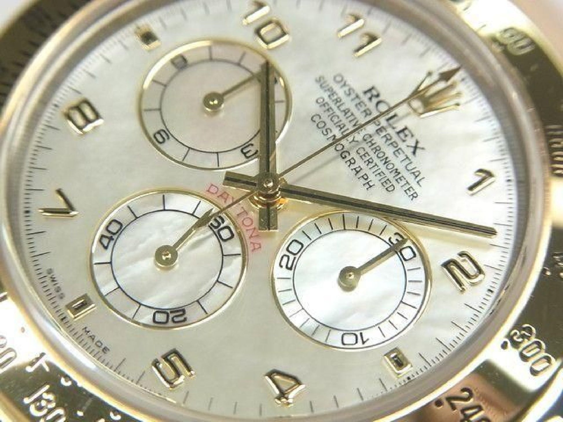 ROLEX Daytona SS xYG combination white Shell 116523 Y series Mens 192416387 hannari-shop