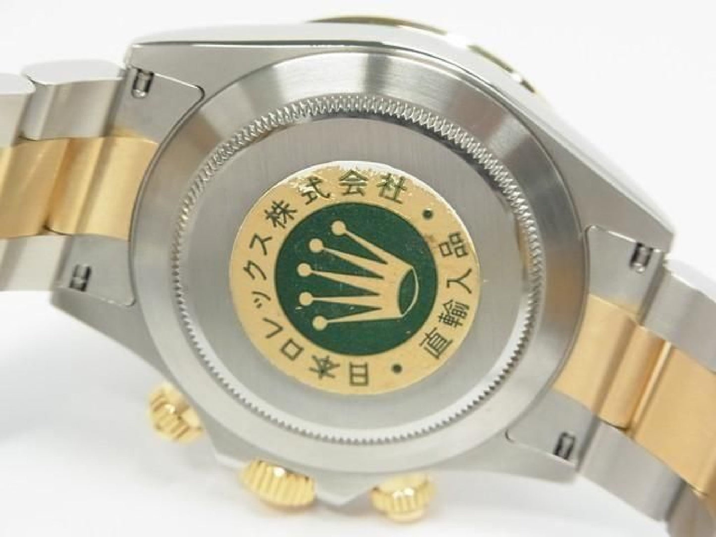 ROLEX Daytona SS xYG combination white Shell 116523 Y series Mens 192416387 hannari-shop