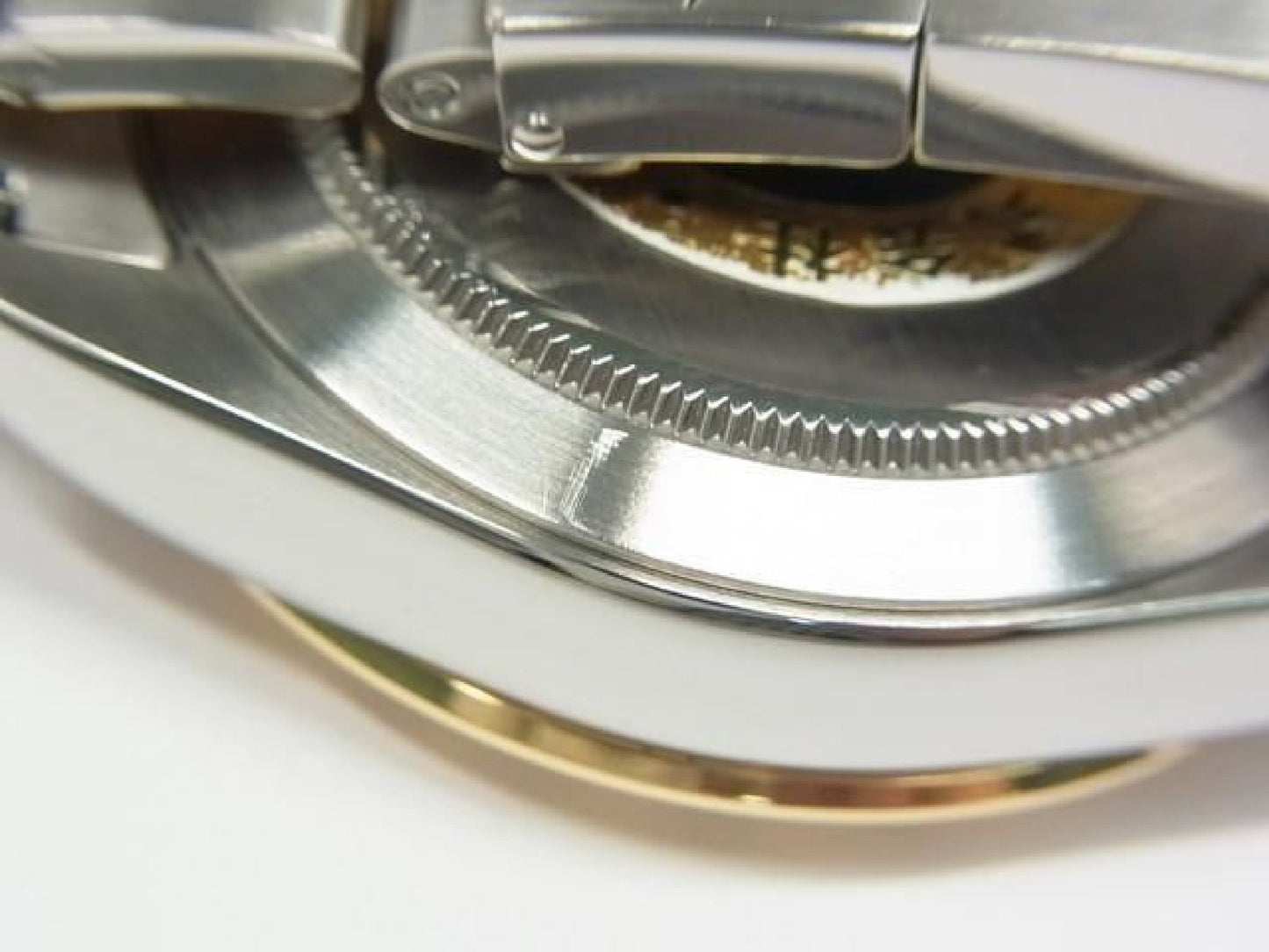 ROLEX Daytona SS xYG combination white Shell 116523 Y series Mens 192416387 hannari-shop