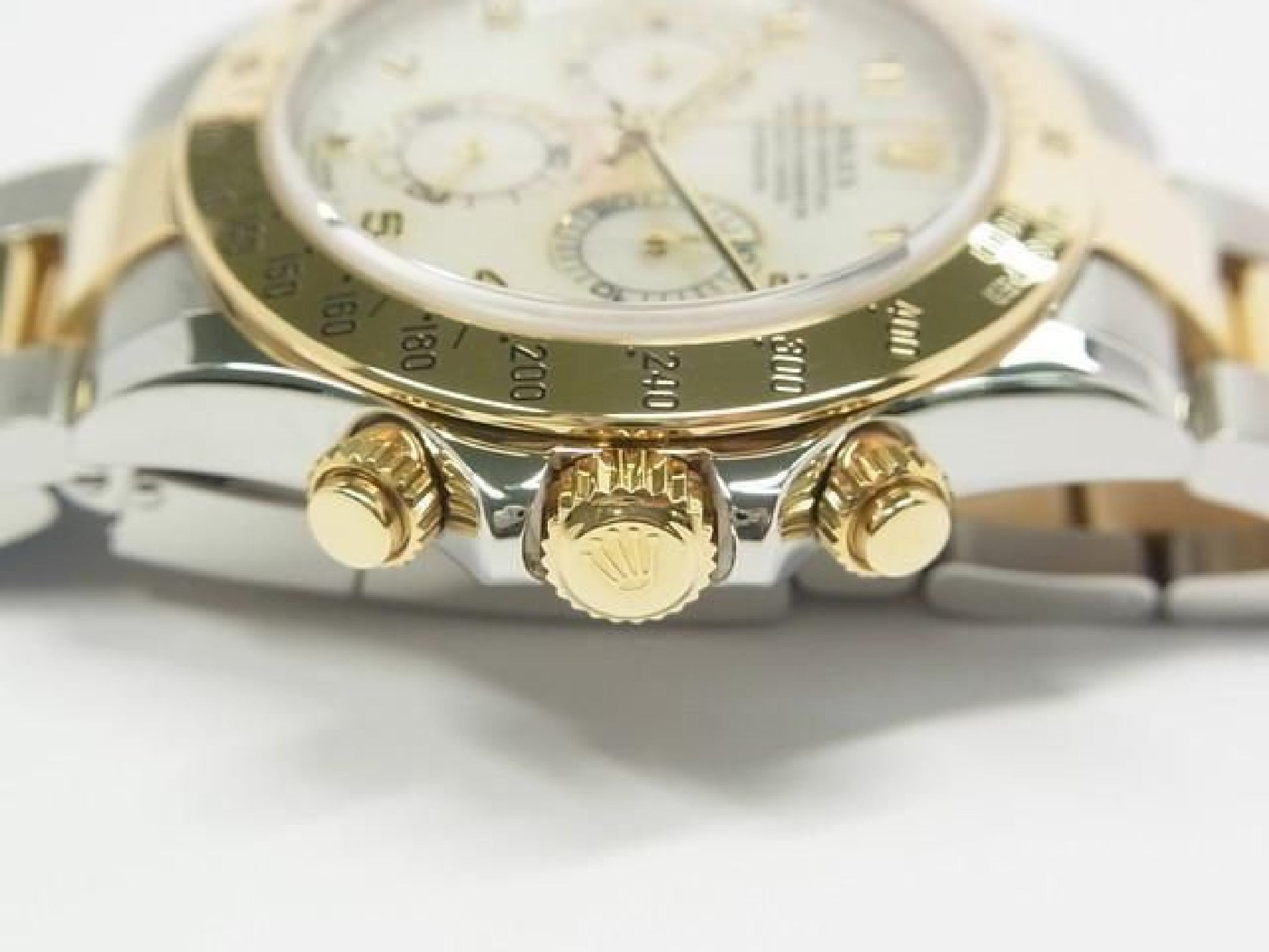 ROLEX Daytona SS xYG combination white Shell 116523 Y series Mens 192416387 hannari-shop