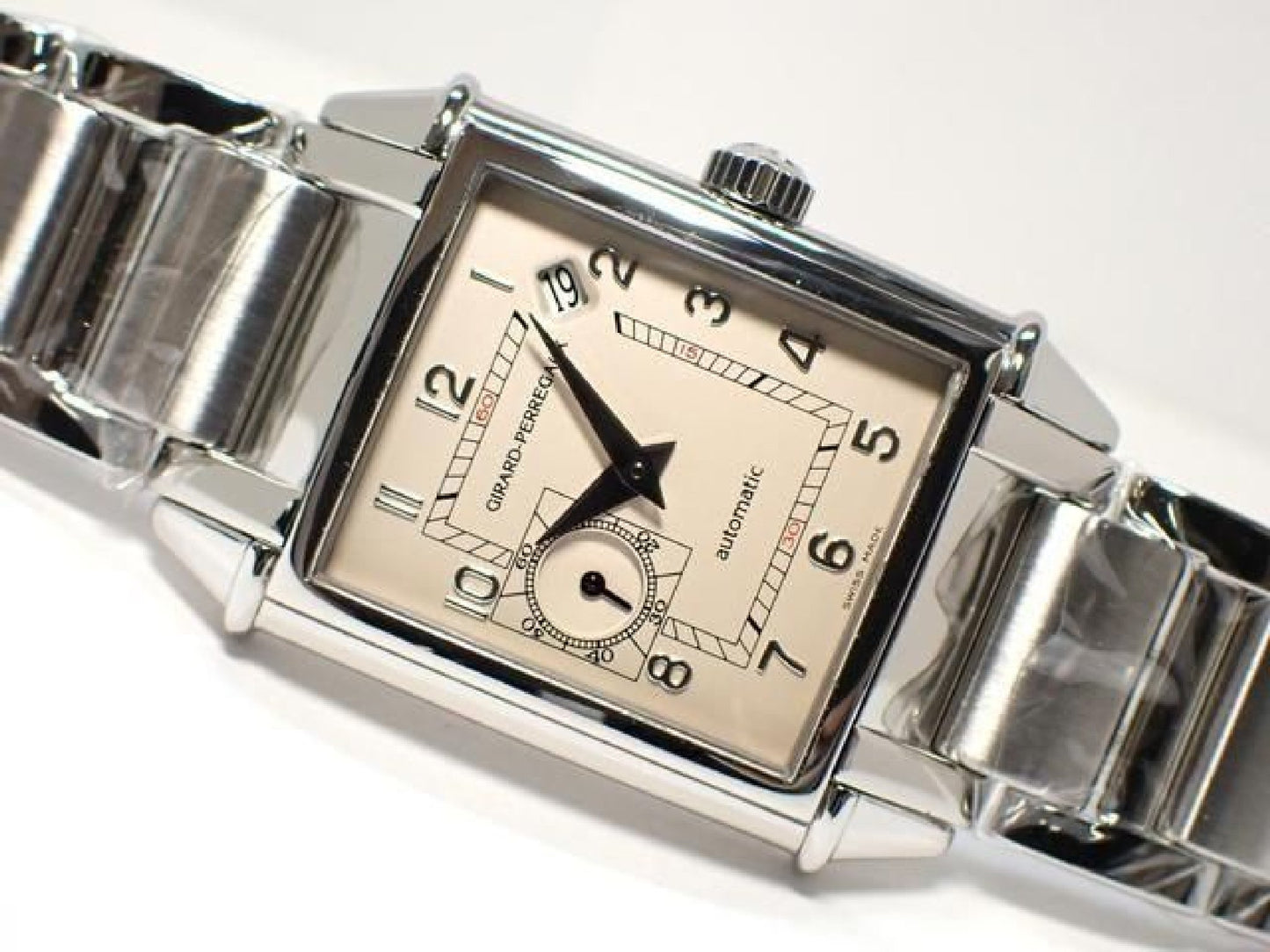 GIRARD PERREGAUX vintage1945 Small Second silver Dial Genuine goods '09 Mens 192474596 hannari-shop