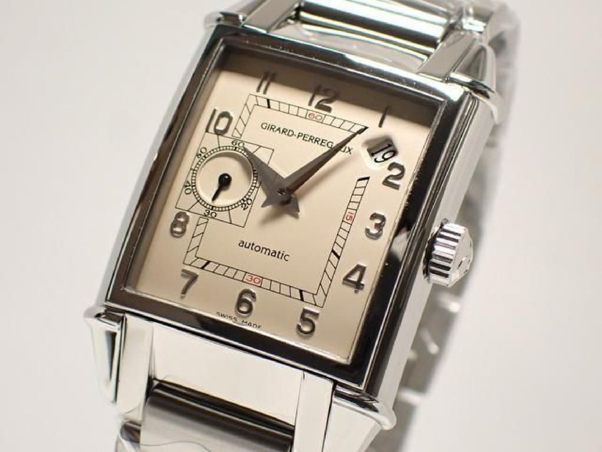 GIRARD PERREGAUX vintage1945 Small Second silver Dial Genuine goods '09 Mens 192474596 hannari-shop