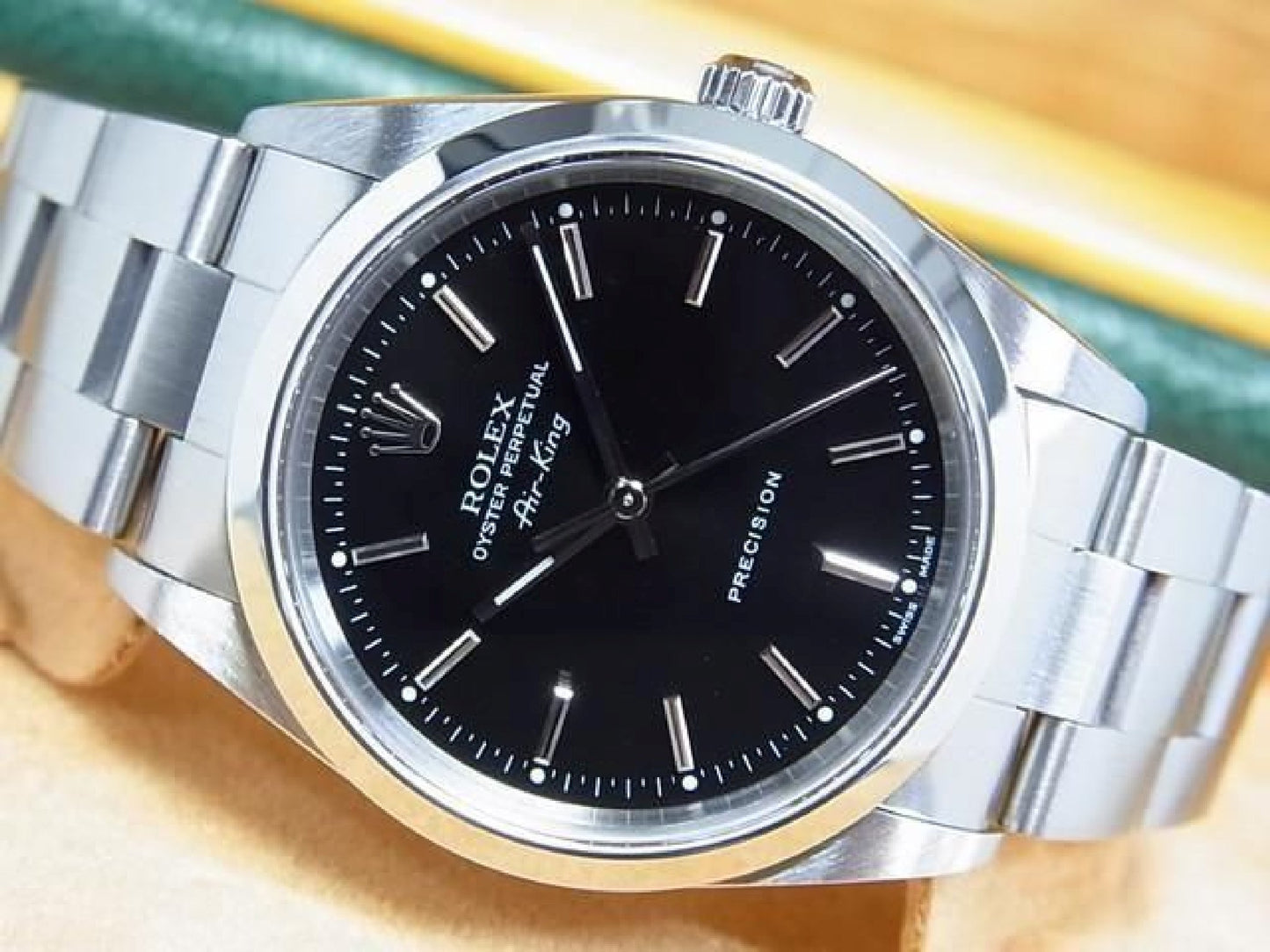 ROLEX Air-King 34 MM black Ref.14000M P series Mens 192495791 hannari-shop