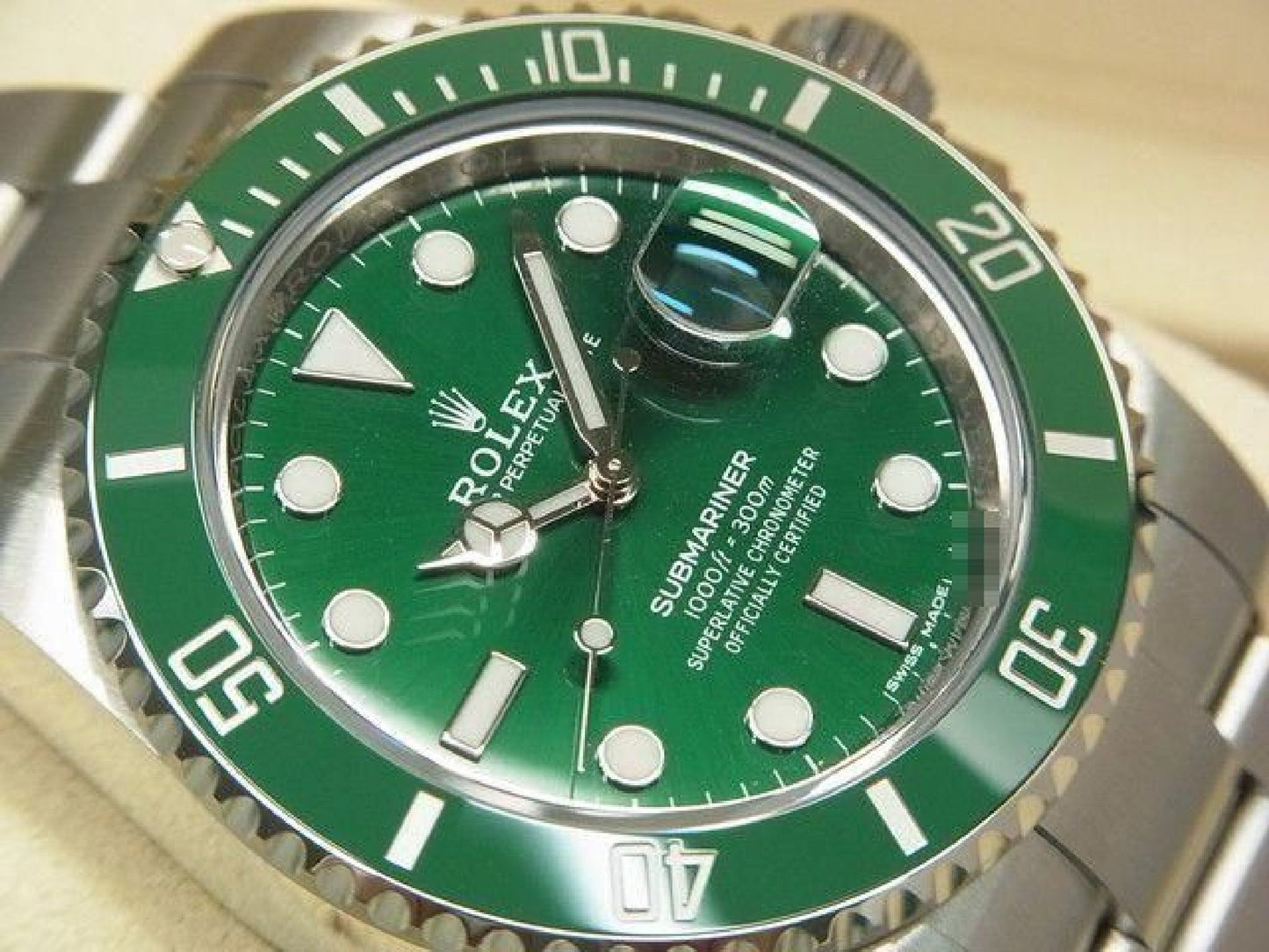 ROLEX Submariner date green 116610LN Genuine goods Mens 192607071 hannari-shop