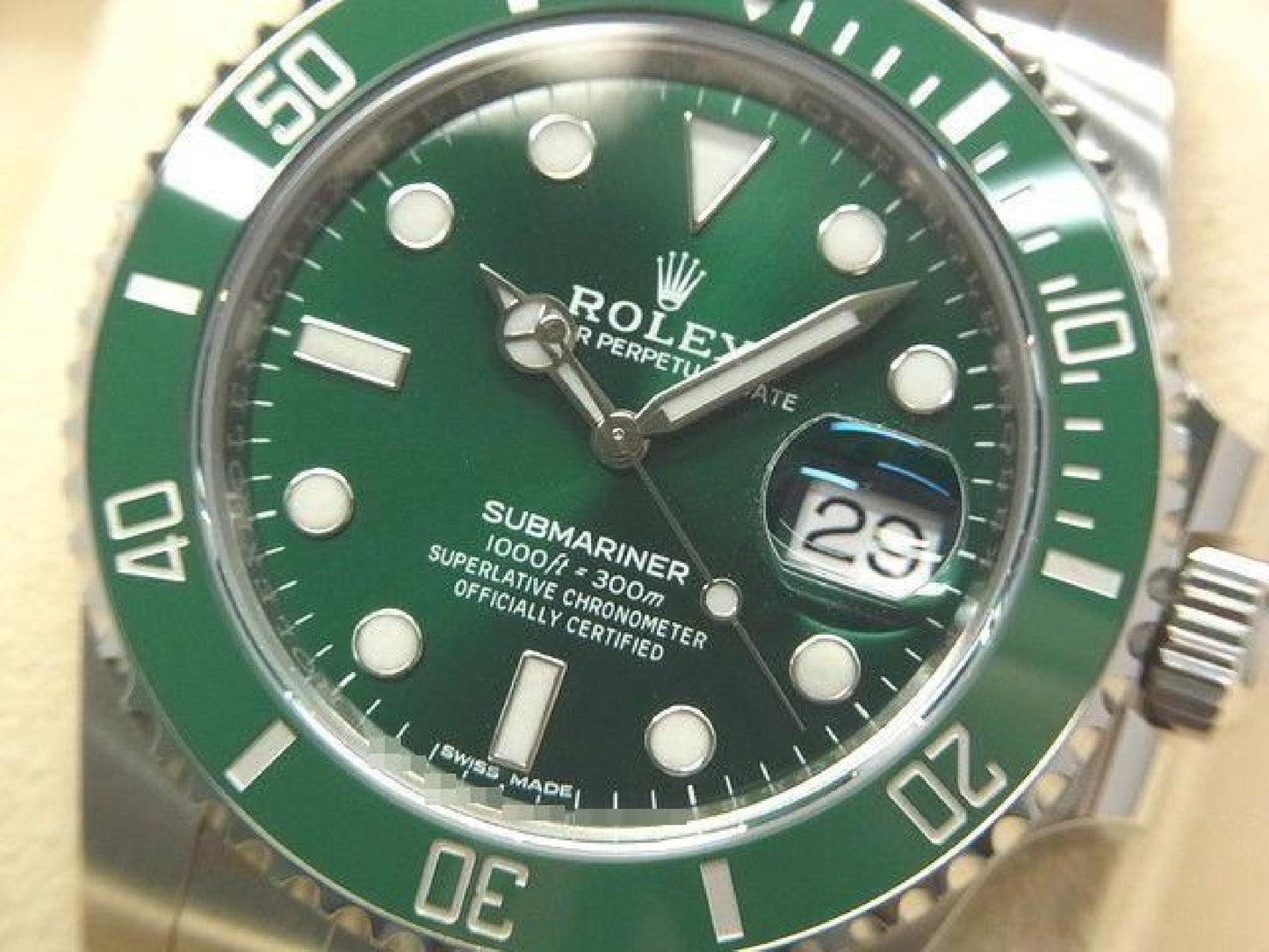 ROLEX Submariner date green 116610LN Genuine goods Mens 192607071 hannari-shop