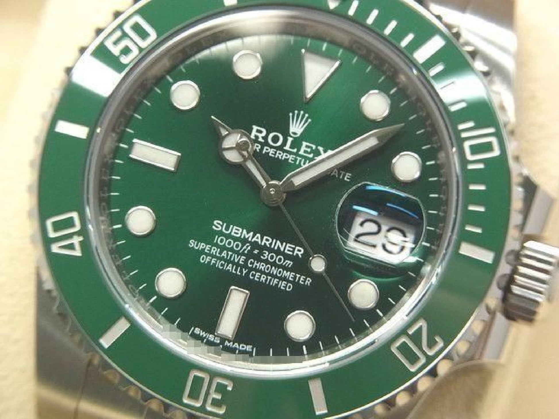ROLEX Submariner date green 116610LN Genuine goods Mens 192607071 hannari-shop