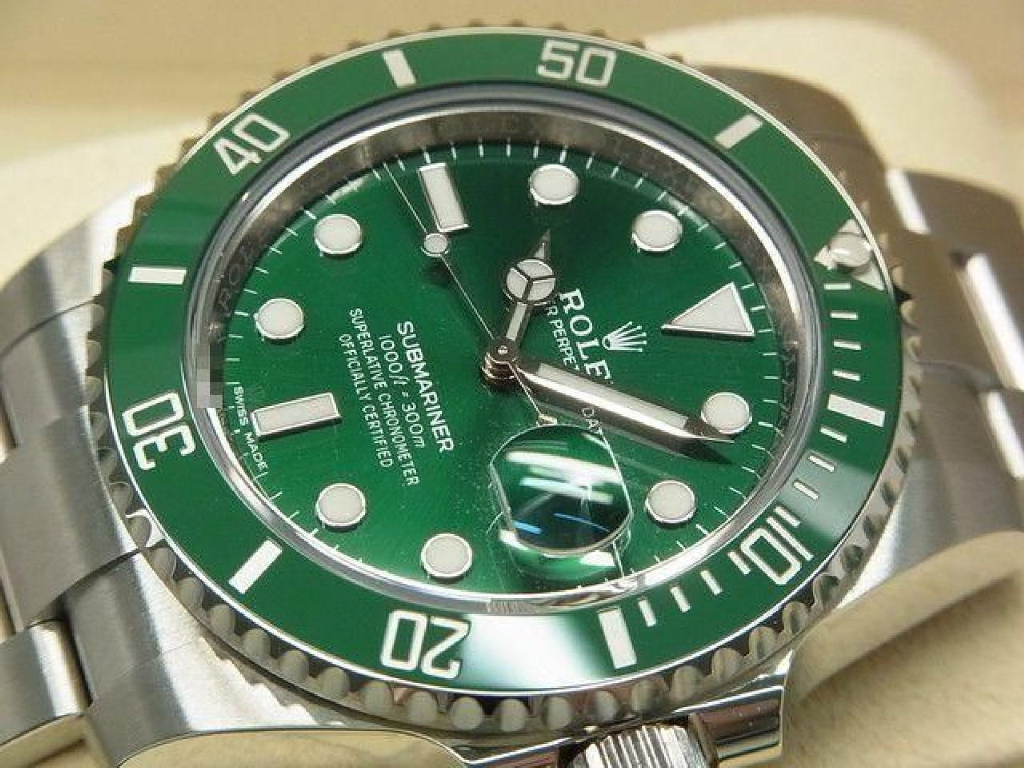 ROLEX Submariner date green 116610LN Genuine goods Mens 192607071 hannari-shop