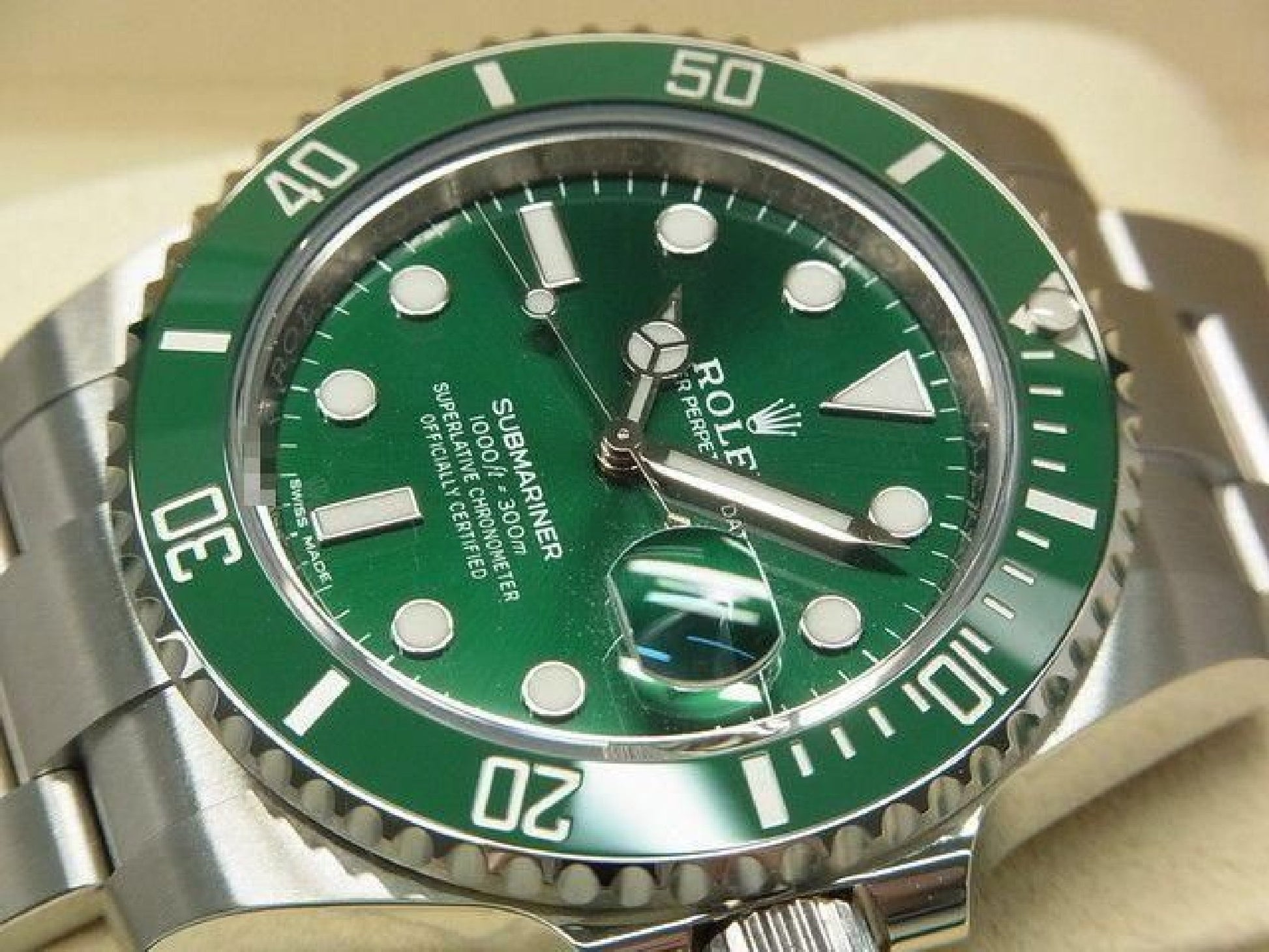 ROLEX Submariner date green 116610LN Genuine goods Mens 192607071 hannari-shop