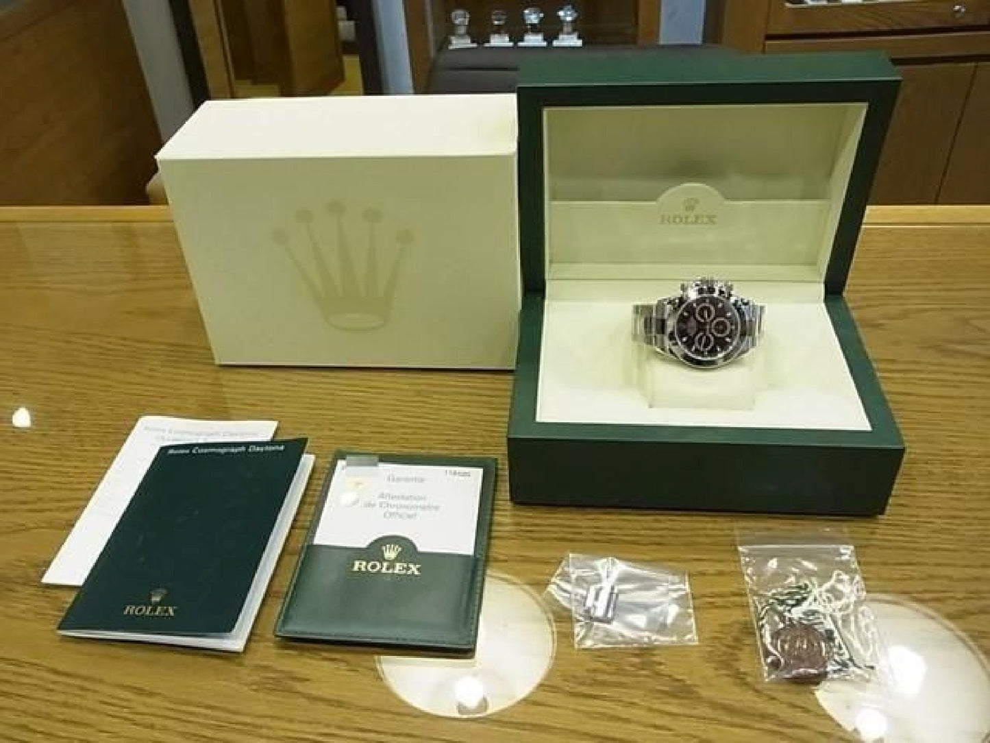 ROLEX Daytona SS black Ref.116520 D series Mens 192607580 hannari-shop