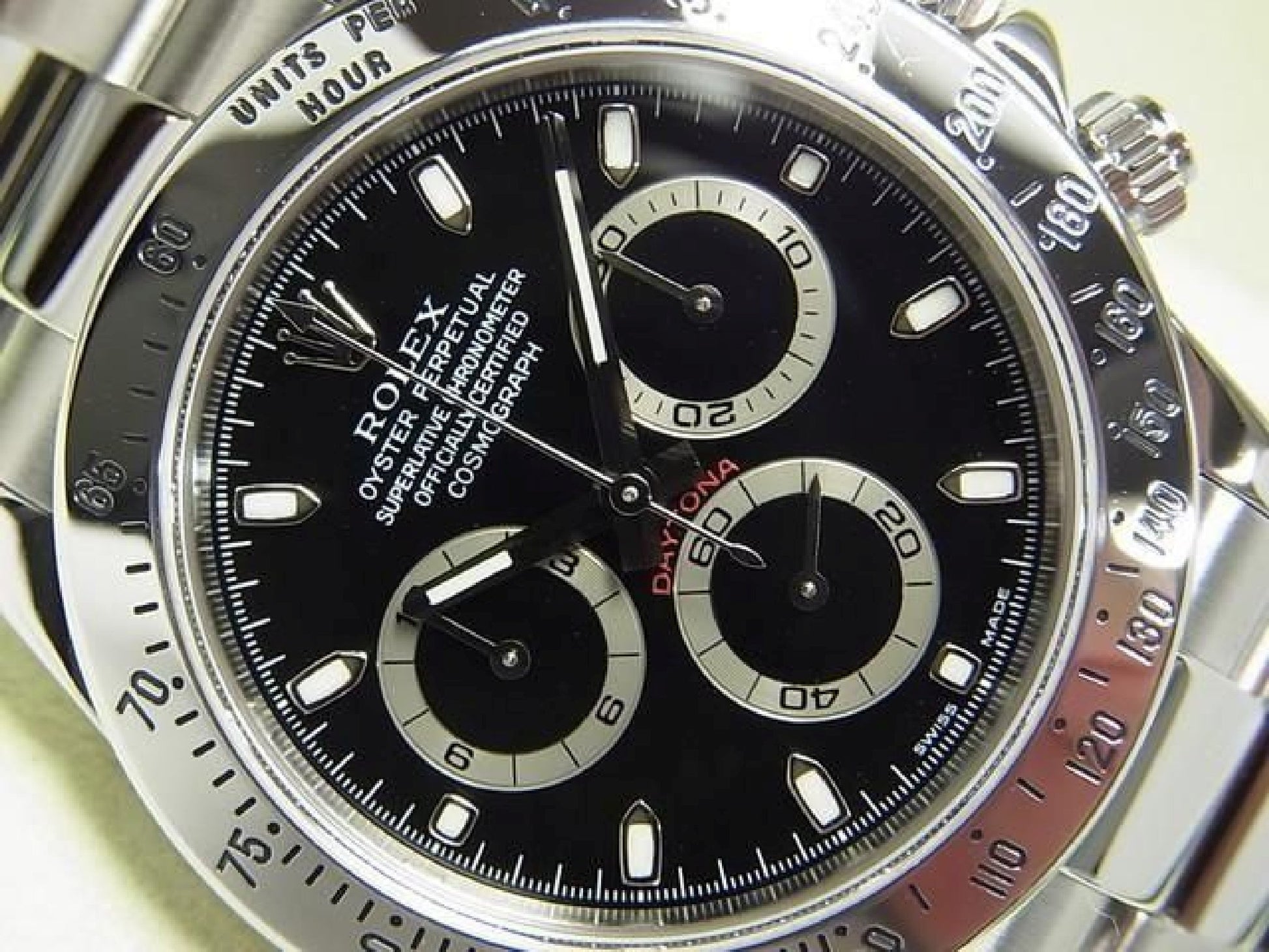 ROLEX Daytona SS black Ref.116520 D series Mens 192607580 hannari-shop