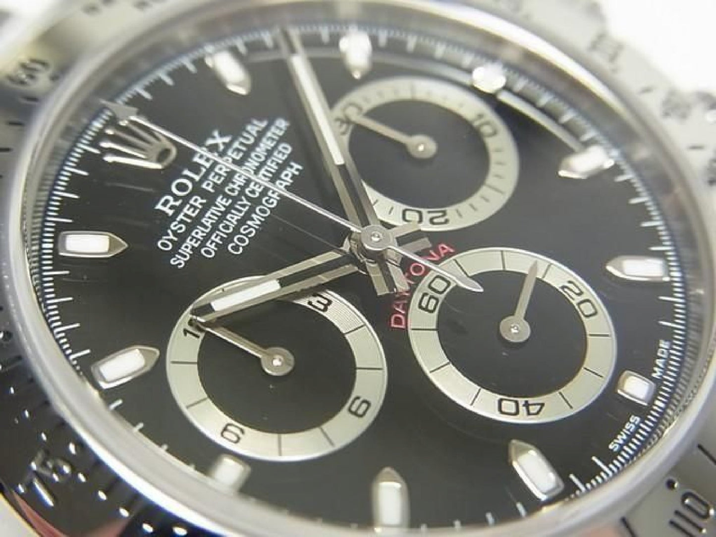 ROLEX Daytona SS black Ref.116520 D series Mens 192607580 hannari-shop