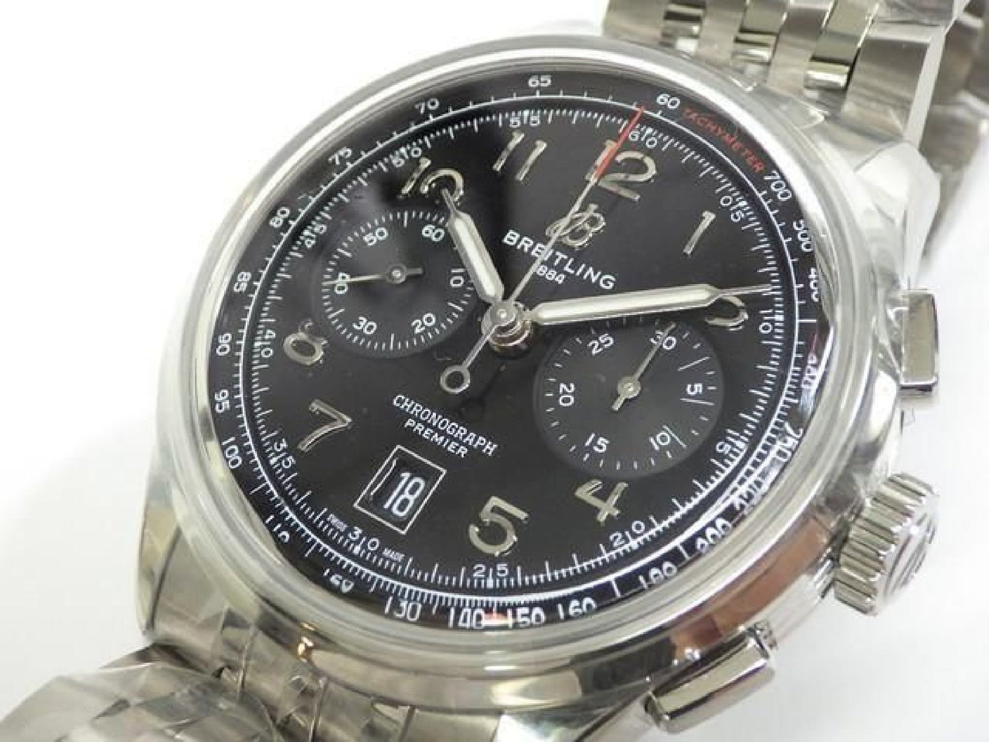 BREITLING Premier B01 Chronograph 42 AB0145221B1A1 Mens 192607770 hannari-shop