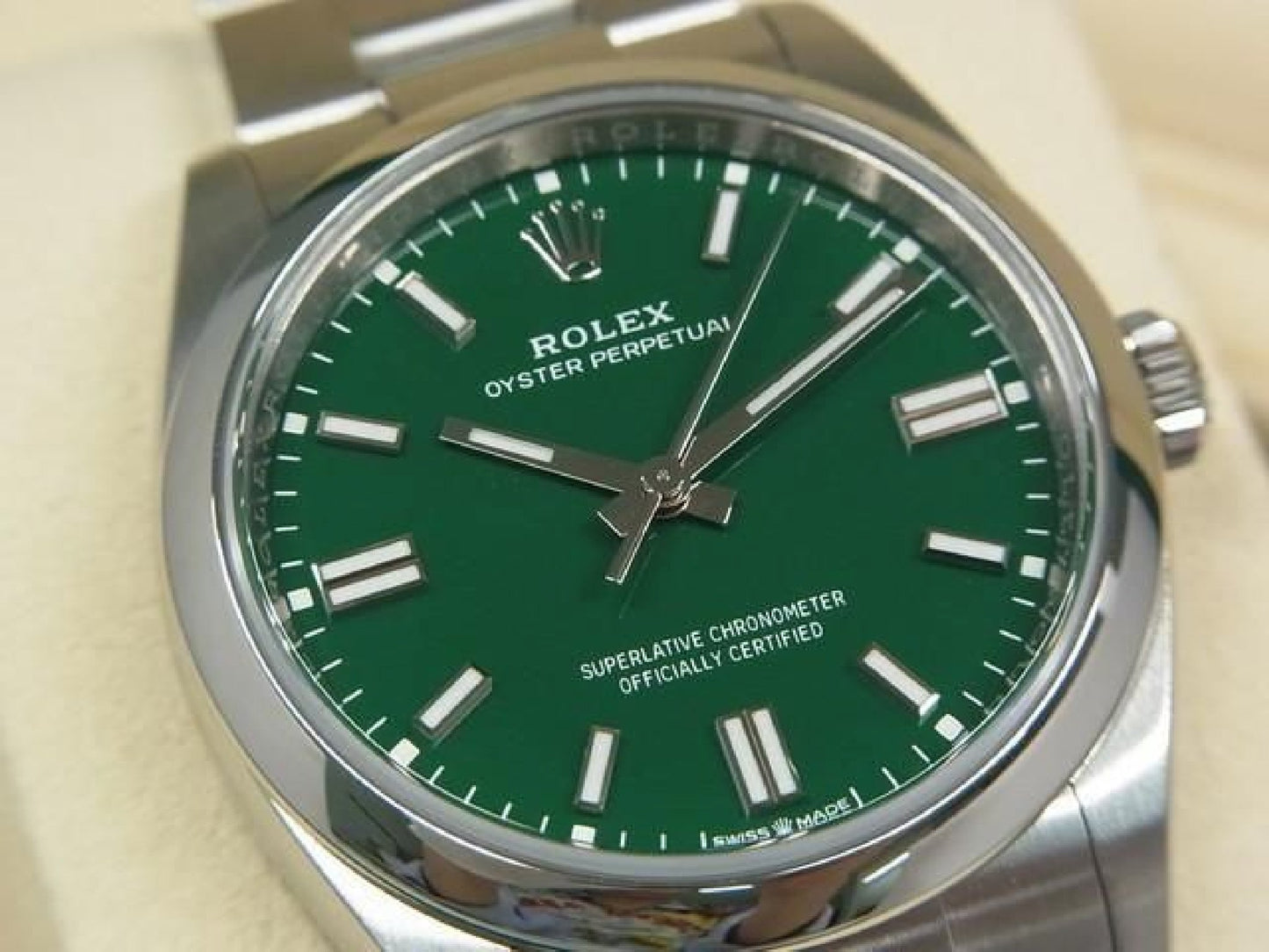 ROLEX Oyster PERPETUAL 36 green 126000 '24 purchased Mens 192632932 hannari-shop