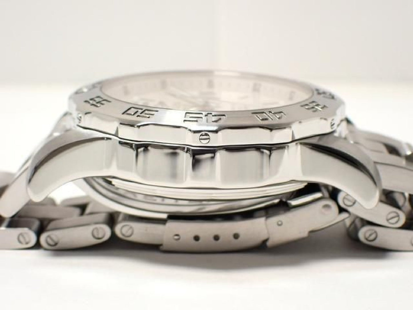 BREITLING Colt44 silver Bracelet quartz Genuine goods '11 Mens 192637145 hannari-shop