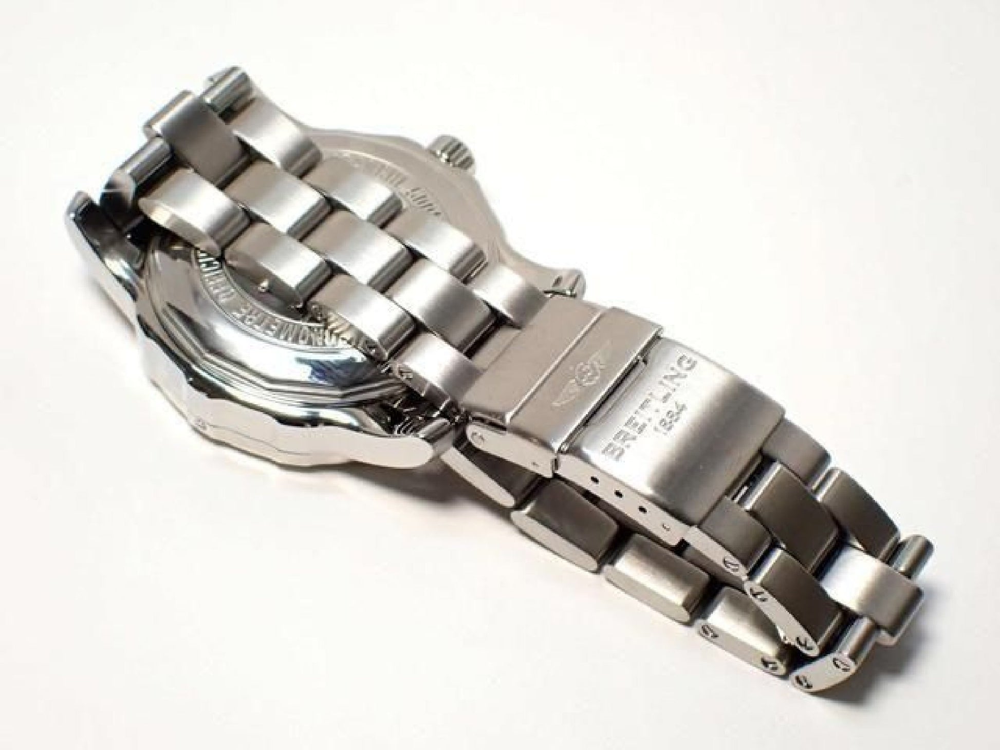 BREITLING Colt44 silver Bracelet quartz Genuine goods '11 Mens 192637145 hannari-shop