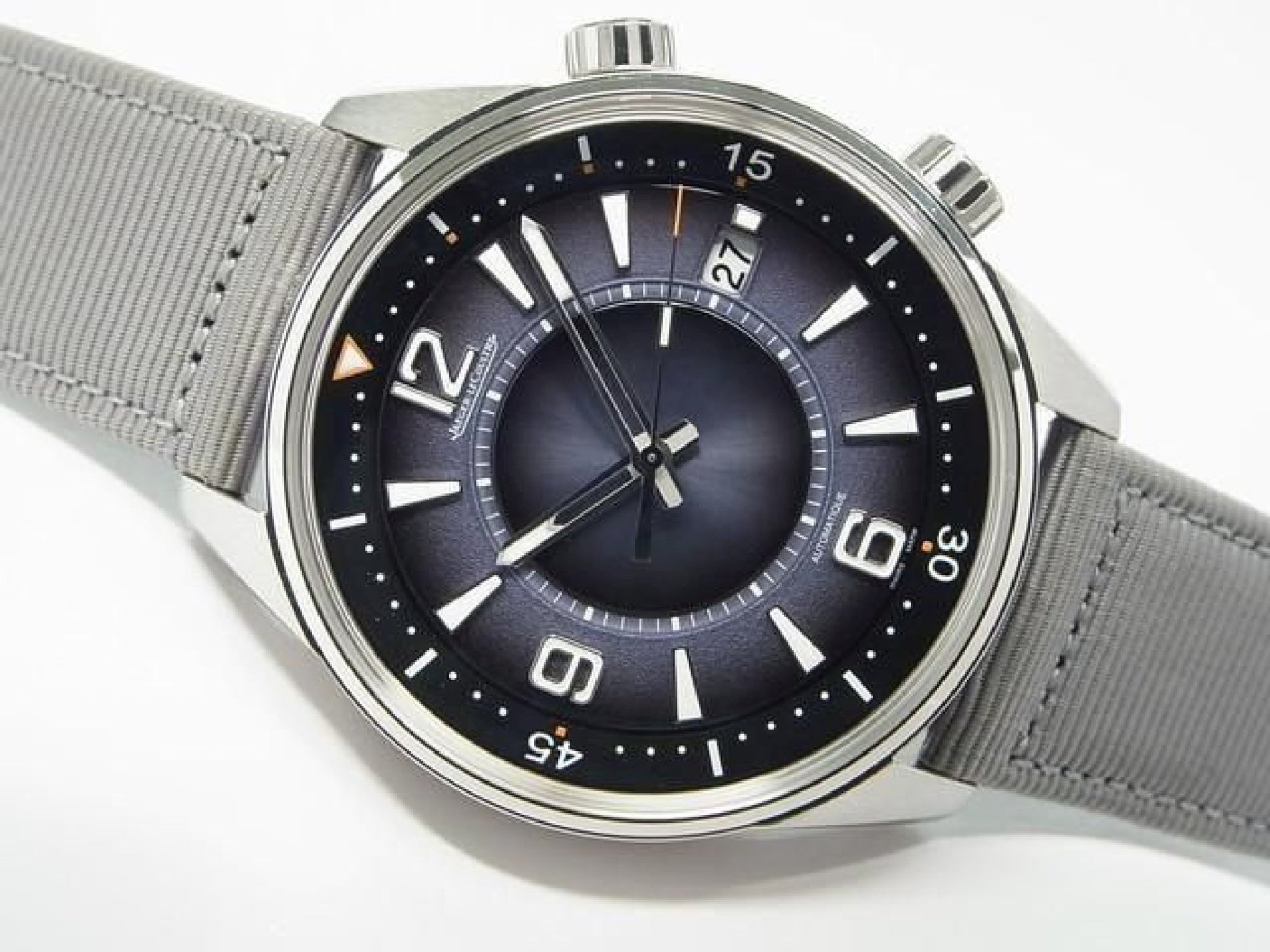 JAEGER LECOULTRE Polaris date Ocean gray Q9068650 Mens 192660397 hannari-shop