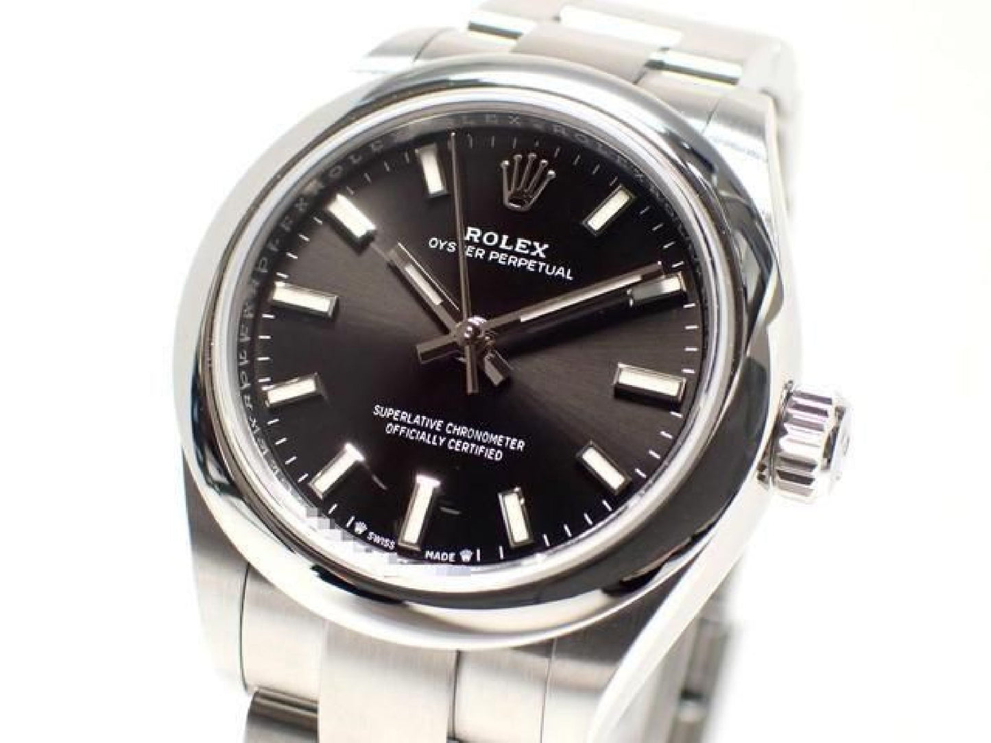 ROLEX Oyster PERPETUAL 28 black '22 276200 Mens 192718562 hannari-shop