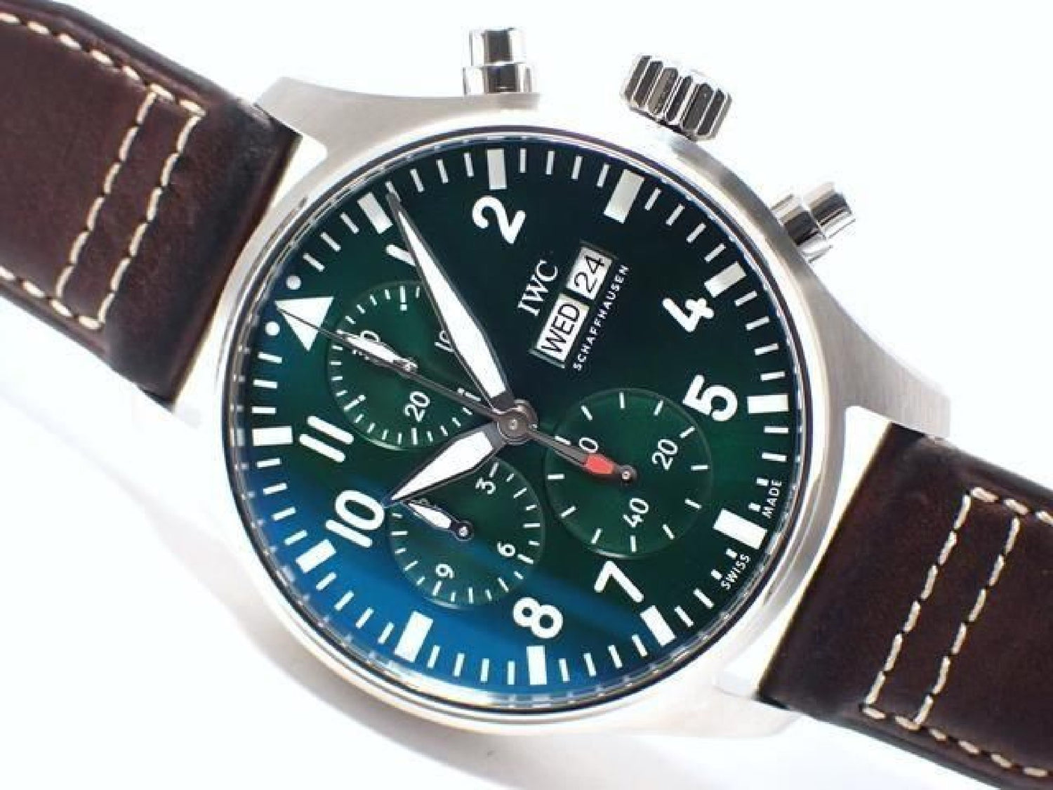 IWC Pilot's watch Chronograph green IW378005 '25 Mens 192735088 hannari-shop