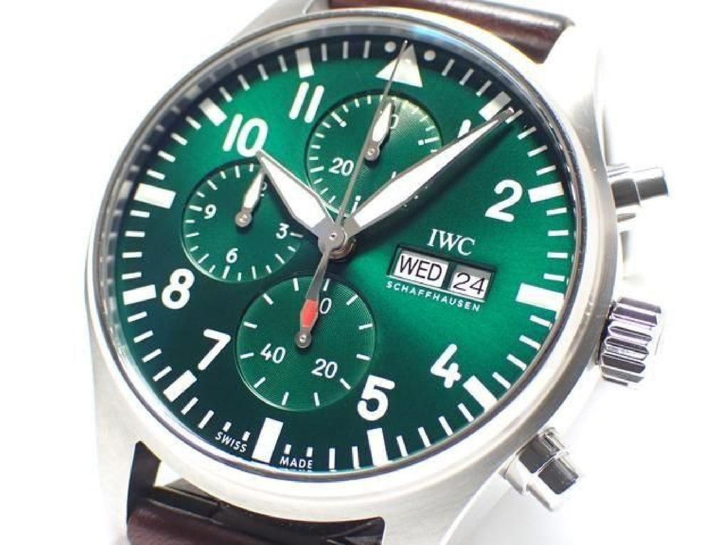 IWC Pilot's watch Chronograph green IW378005 '25 Mens 192735088 hannari-shop