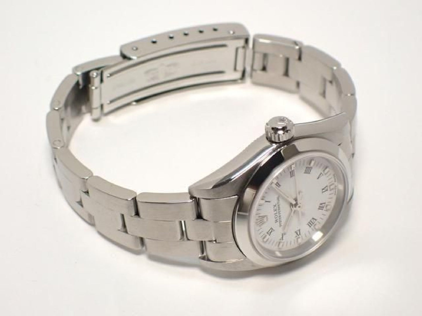 ROLEX Oyster PERPETUAL white Print Roman 76080 K series '02 Mens 192786827 hannari-shop