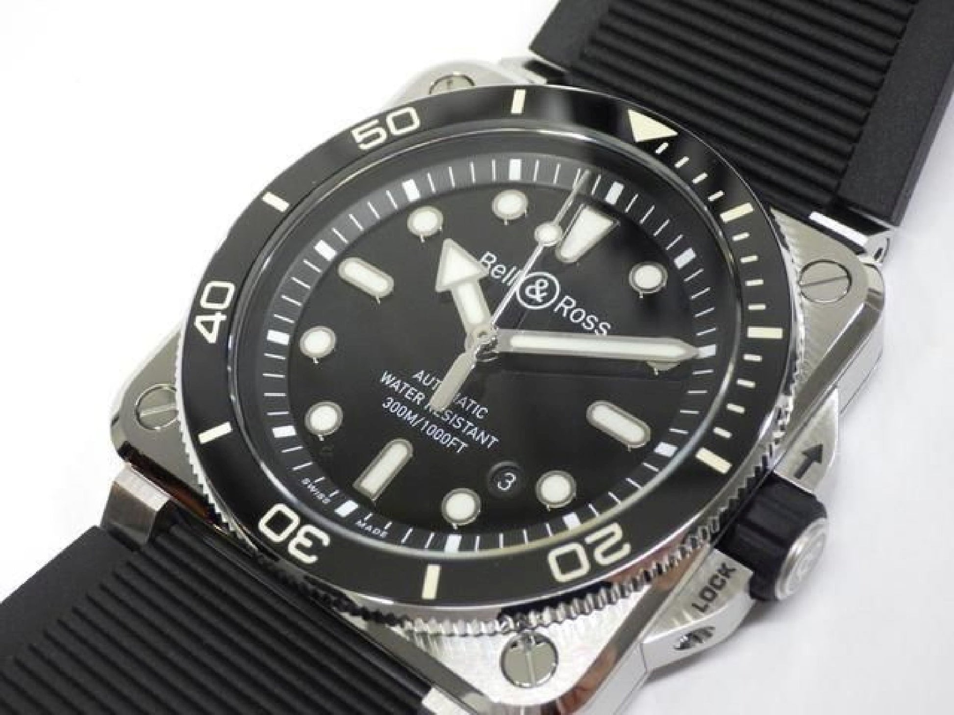 BELL & ROSS BR03 DIVER black steel 42 MM BR03A-D-BL-ST/SRB Mens 192874791 hannari-shop