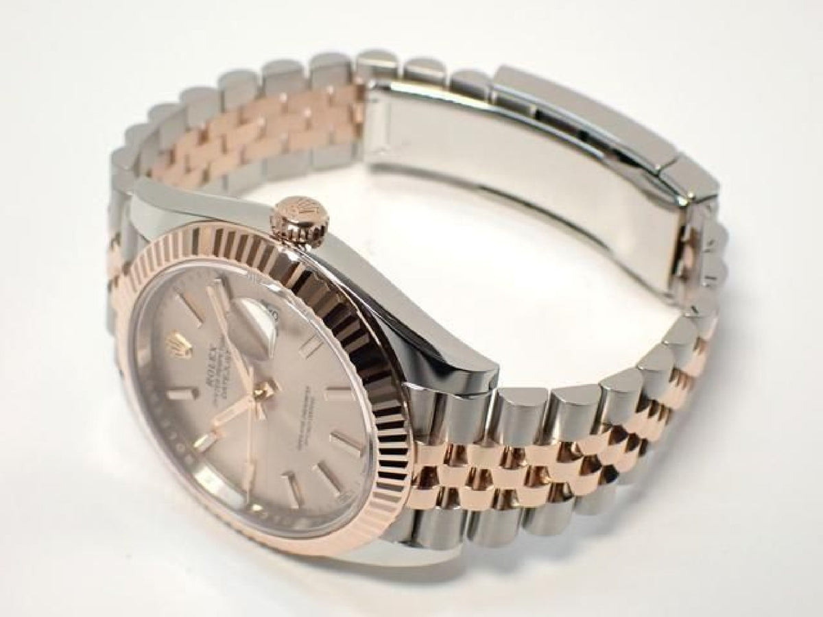 ROLEX Datejust 41 SS x Everose Gold combination Sundust Dial 126331 Mens 192921054 hannari-shop