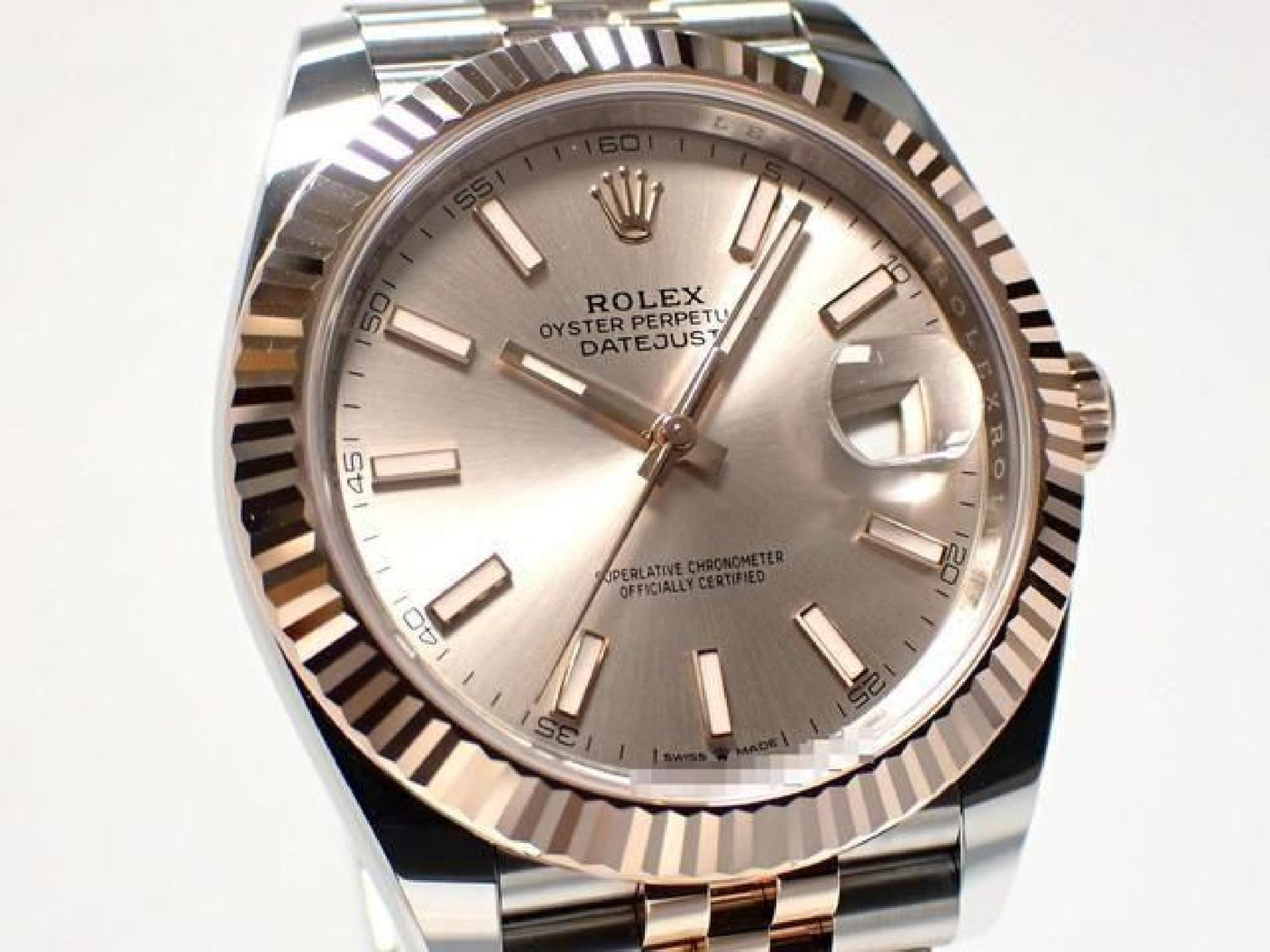 ROLEX Datejust 41 SS x Everose Gold combination Sundust Dial 126331 Mens 192921054 hannari-shop