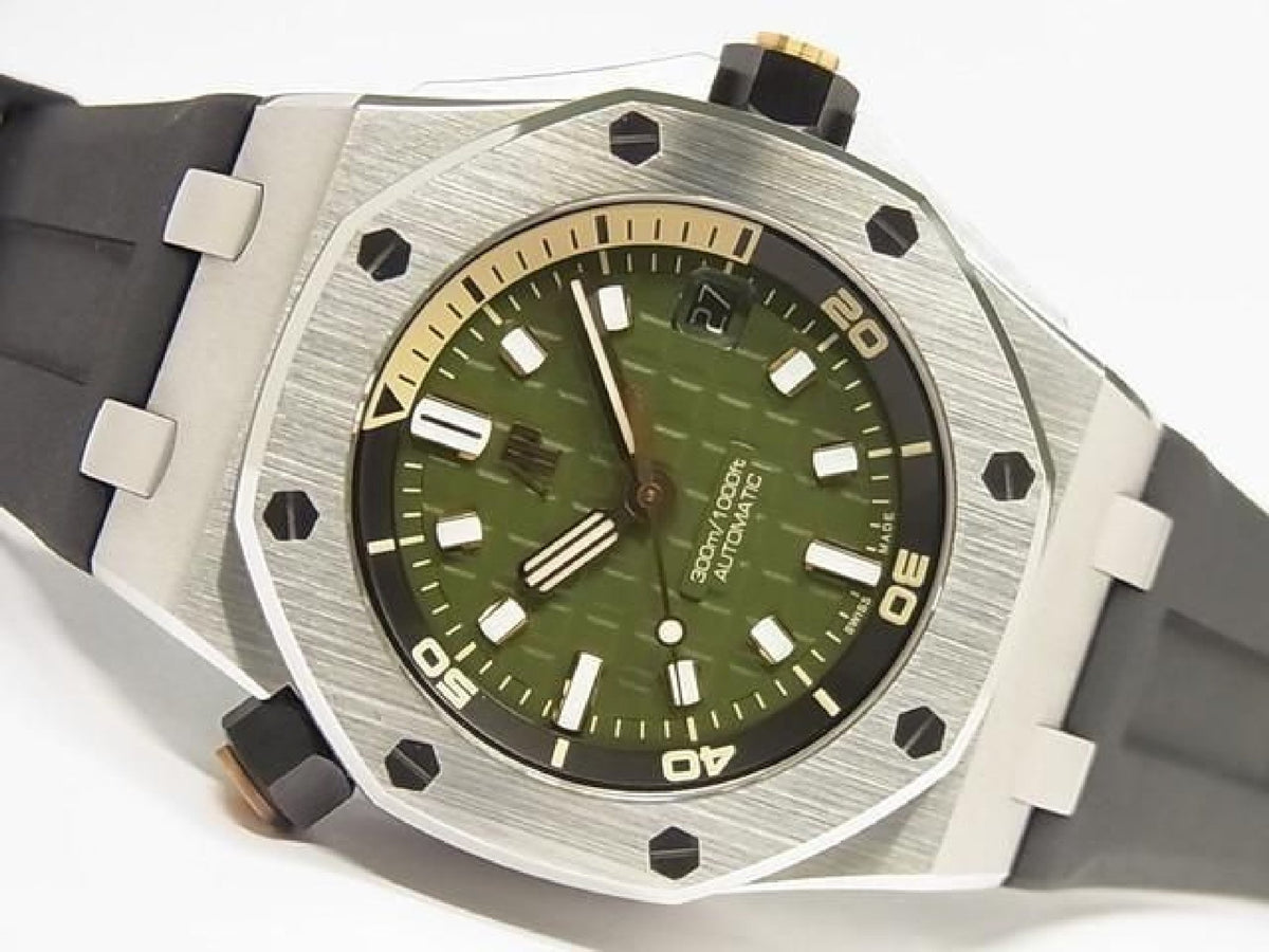 AUDEMARS PIGUET Royal Oak Offshore Diver khaki green 15720ST.OO.A052CA.01 Mens 192952170 hannari-shop