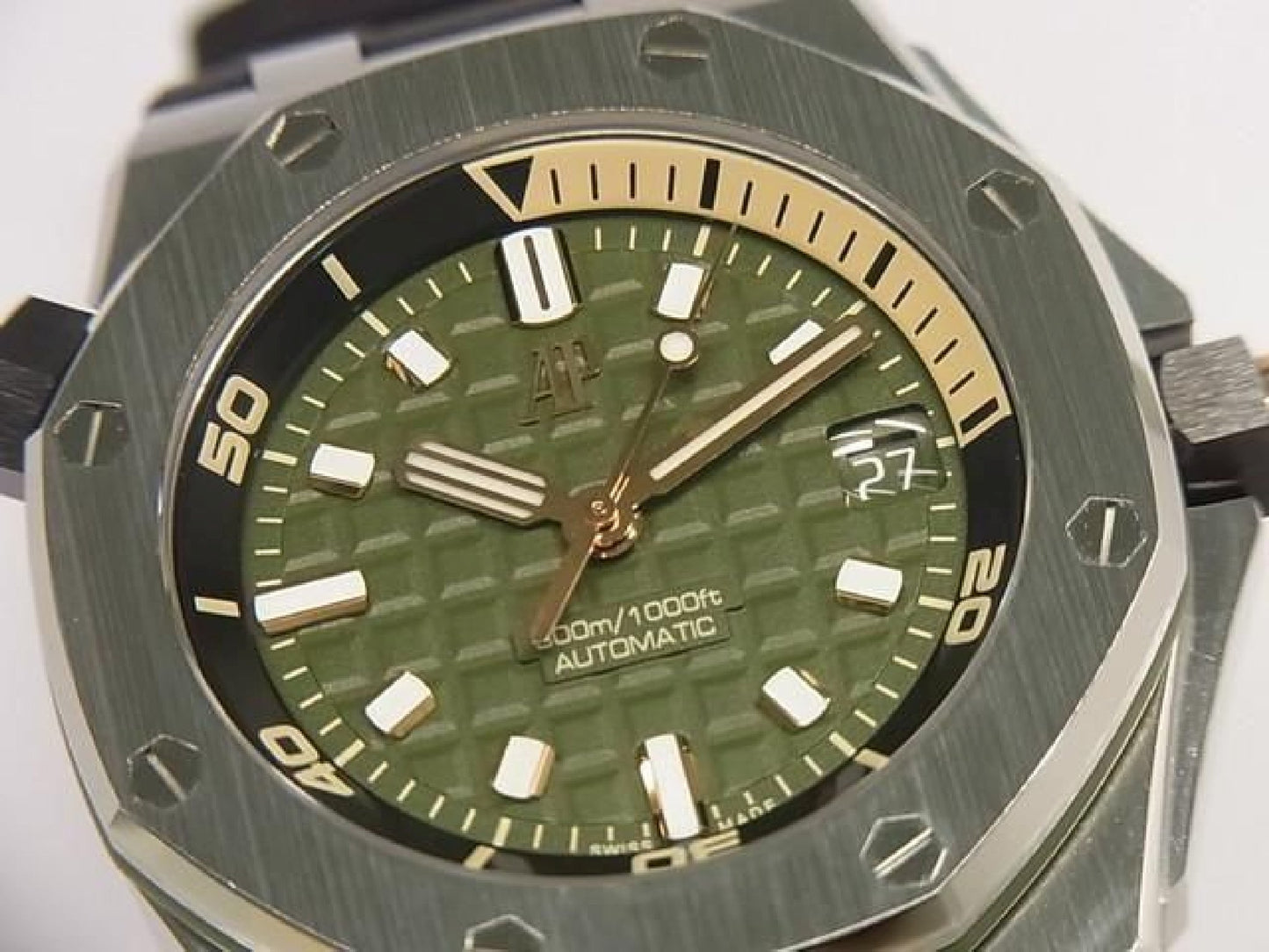 AUDEMARS PIGUET Royal Oak Offshore Diver khaki green 15720ST.OO.A052CA.01 Mens 192952170 hannari-shop
