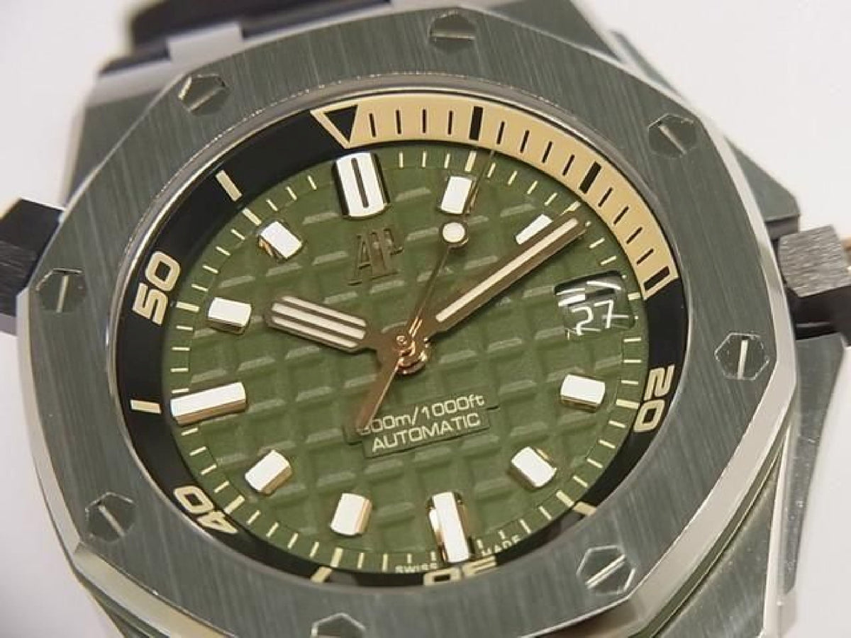 AUDEMARS PIGUET Royal Oak Offshore Diver khaki green 15720ST.OO.A052CA.01 Mens 192952170 hannari-shop