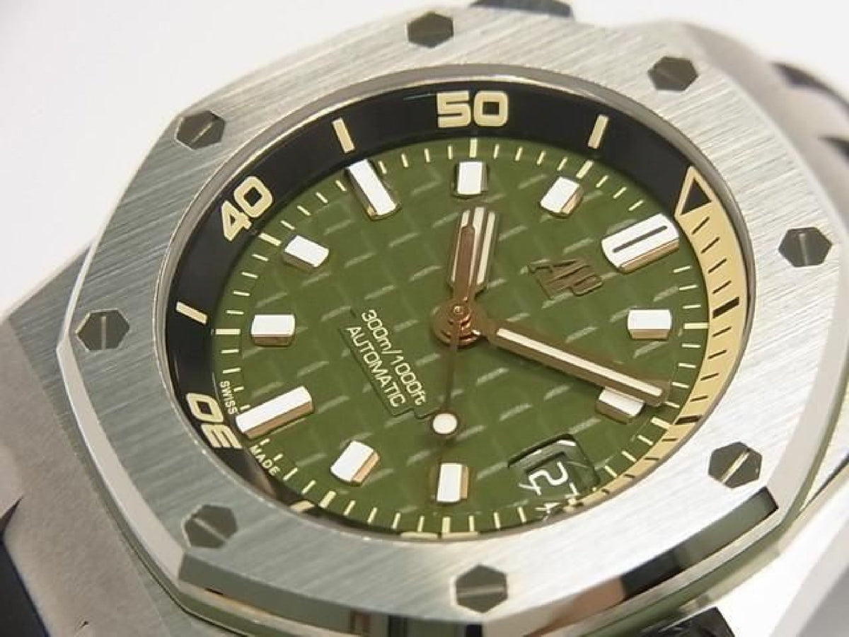 AUDEMARS PIGUET Royal Oak Offshore Diver khaki green 15720ST.OO.A052CA.01 Mens 192952170 hannari-shop