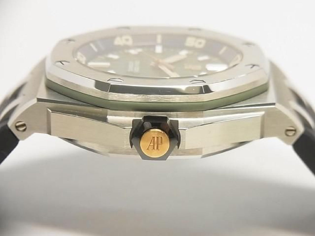 AUDEMARS PIGUET Royal Oak Offshore Diver khaki green 15720ST.OO.A052CA.01 Mens 192952170 hannari-shop