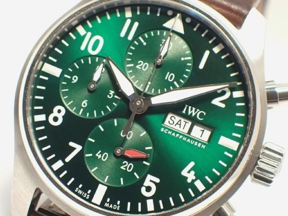 IWC Pilot's watch Chronograph 41 green IW388103 '21 Mens 193000391 hannari-shop