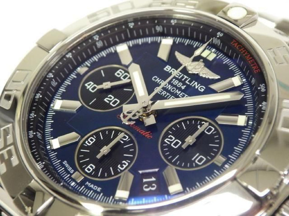 BREITLING Chrono Mat44 blue A011C89PA Japan Genuine Mens 193183946 hannari-shop
