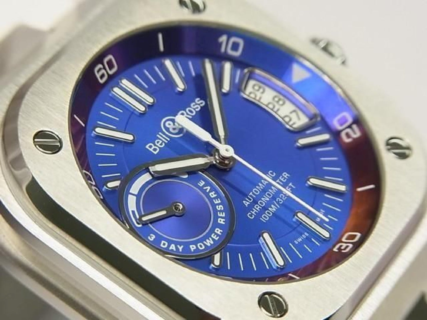 BELL & ROSS BR-X5 iridescent BRX5R-IRS-ST/SRB unused Mens 193184259 hannari-shop