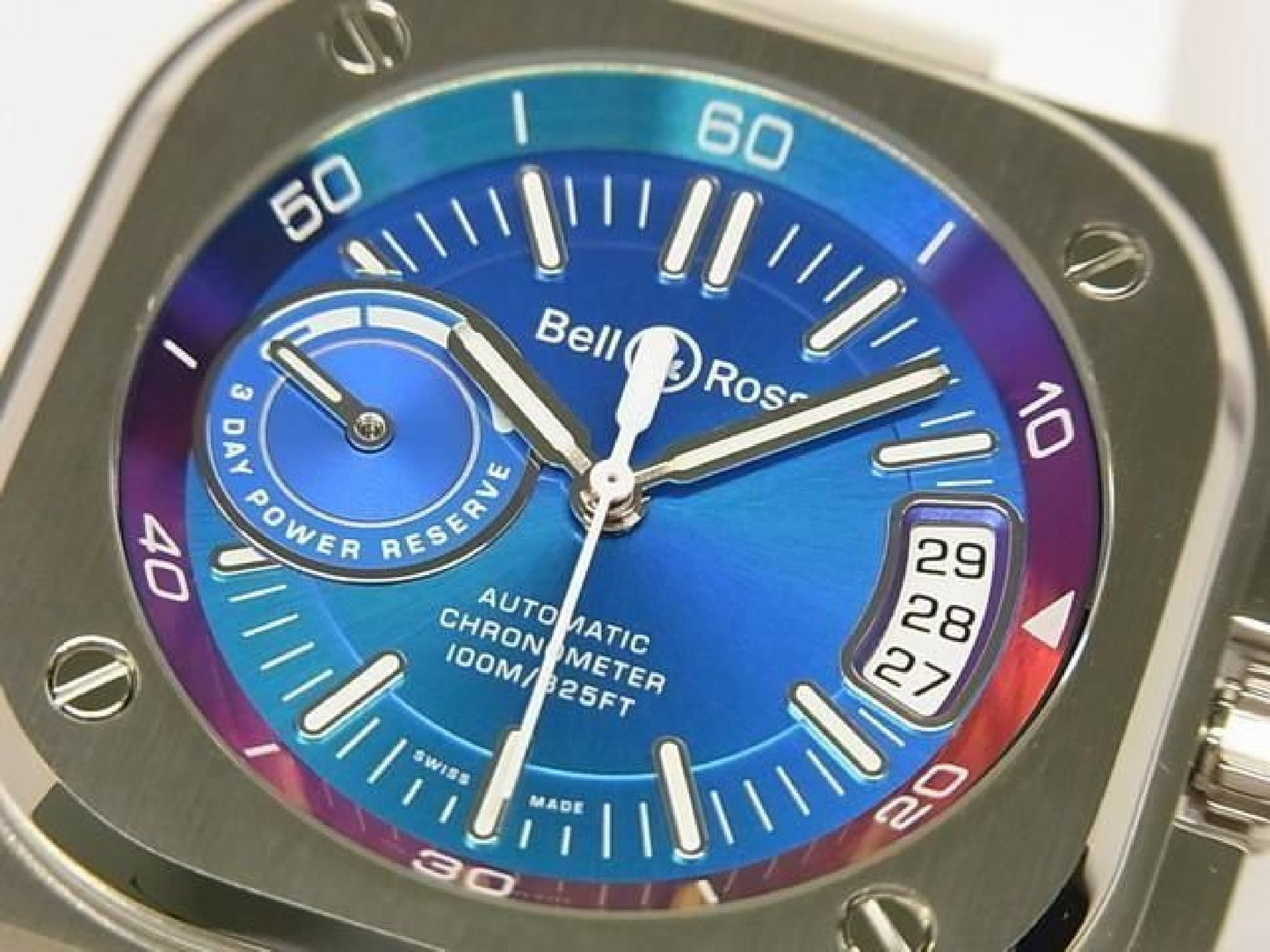 BELL & ROSS BR-X5 iridescent BRX5R-IRS-ST/SRB unused Mens 193184259 hannari-shop