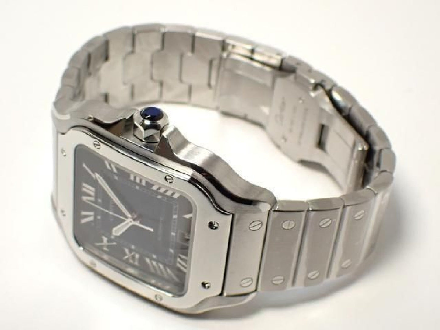CARTIER Santos de  LM blue WSSA0030 '24 Womens 193238805 hannari-shop