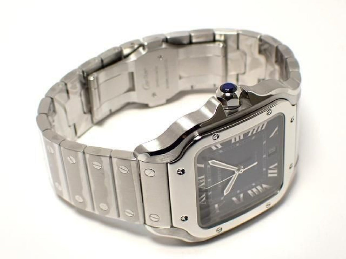 CARTIER Santos de  LM blue WSSA0030 '24 Womens 193238805 hannari-shop