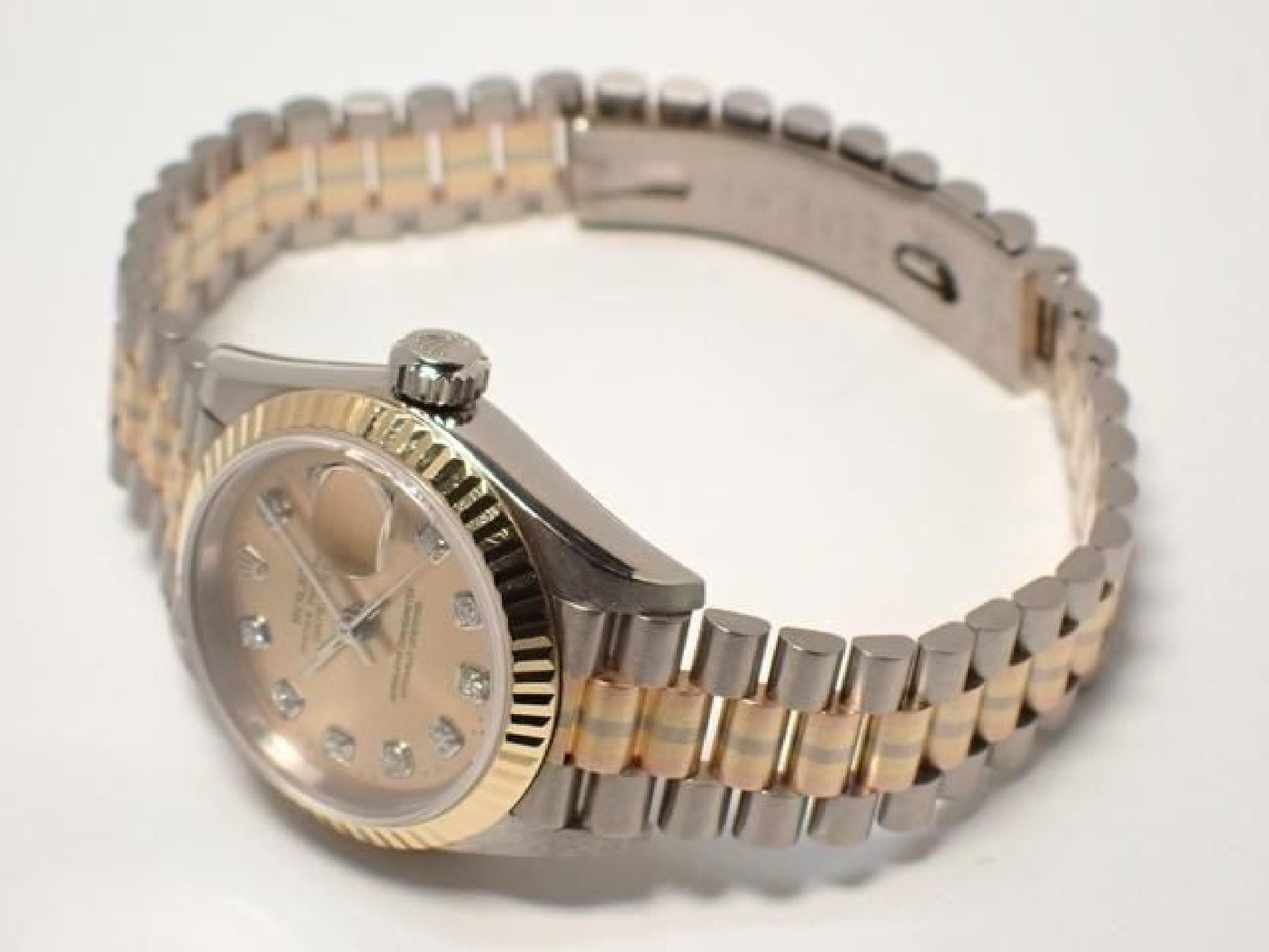ROLEX Datejust Tridor 18KWG/ President Bracelet champagne Dial10P diamond index '98 Mens 193284152 hannari-shop