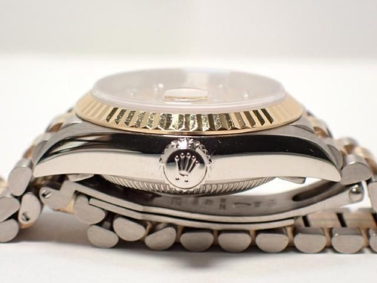 ROLEX Datejust Tridor 18KWG/ President Bracelet champagne Dial10P diamond index '98 Mens 193284152 hannari-shop